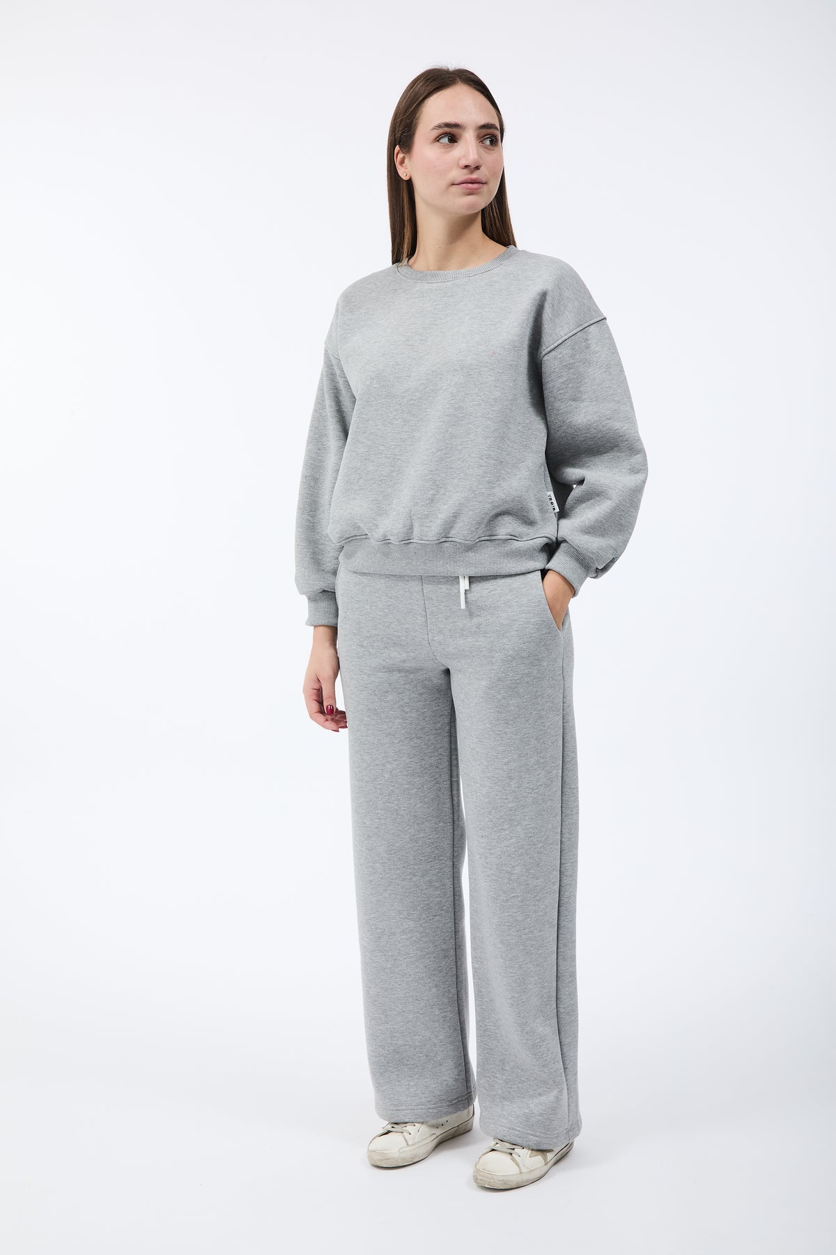 Pantalone Berna Felpa Palazzo Grigio