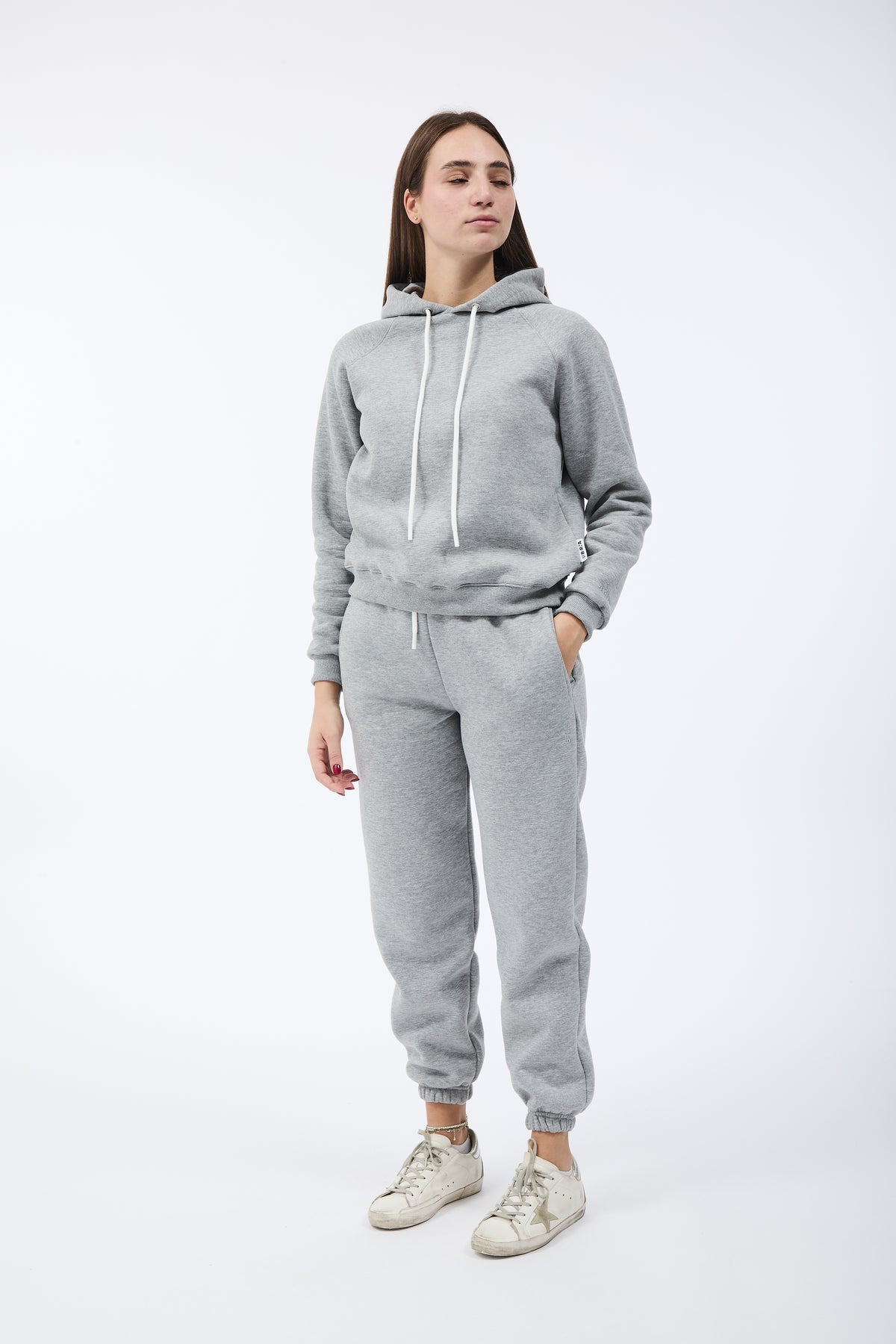 Pantalone Berna Felpa Polsino Grigio