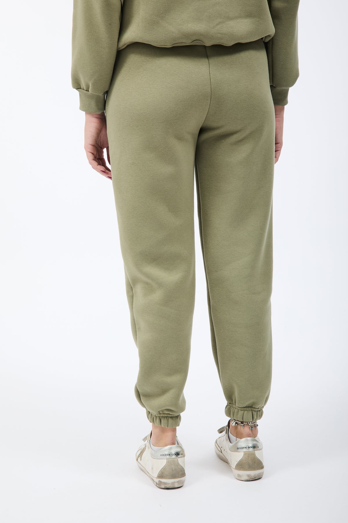 Pantalone Berna Felpa Polsino Salvia