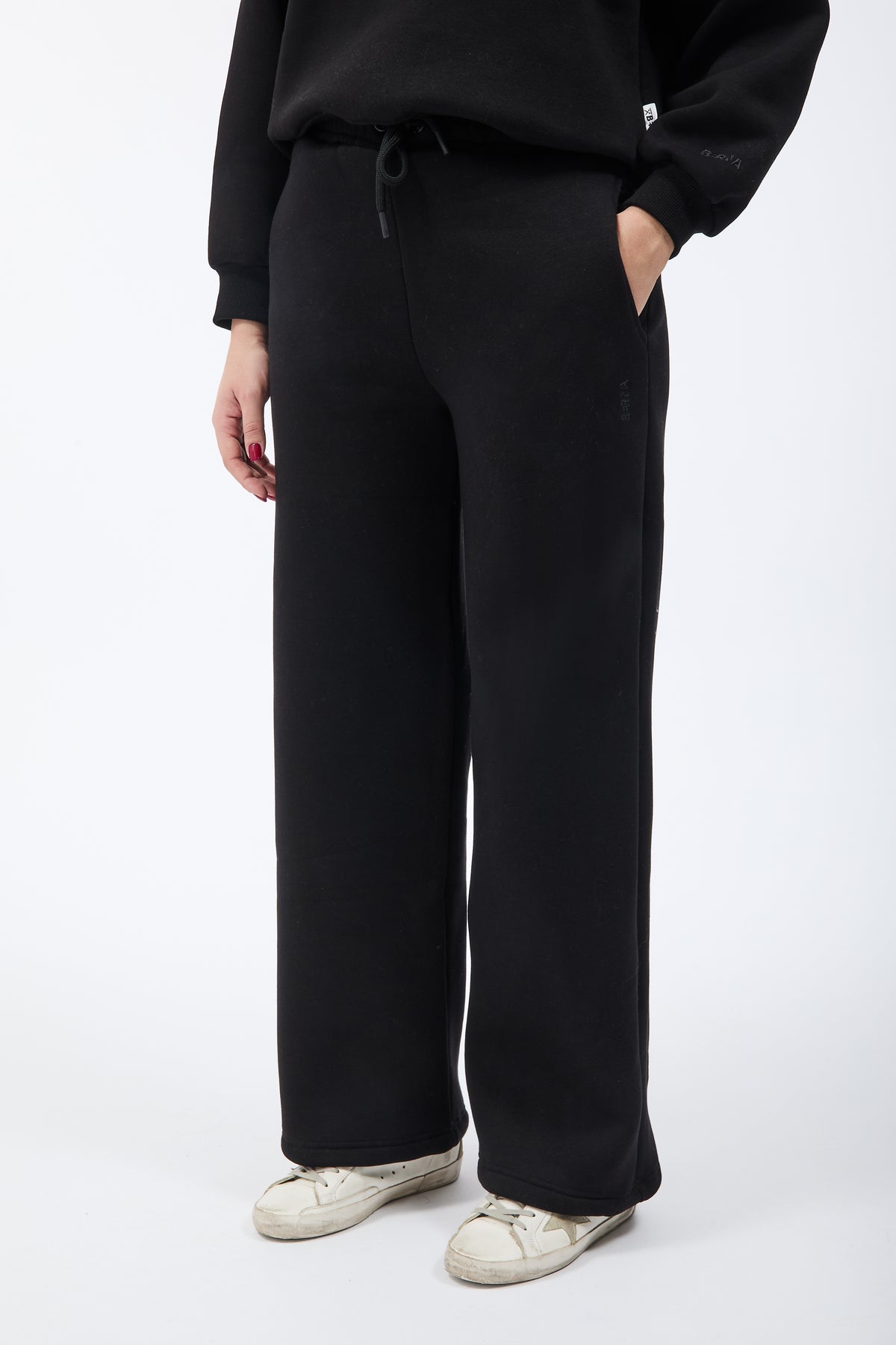 Pantalone Berna Felpa Palazzo Nero