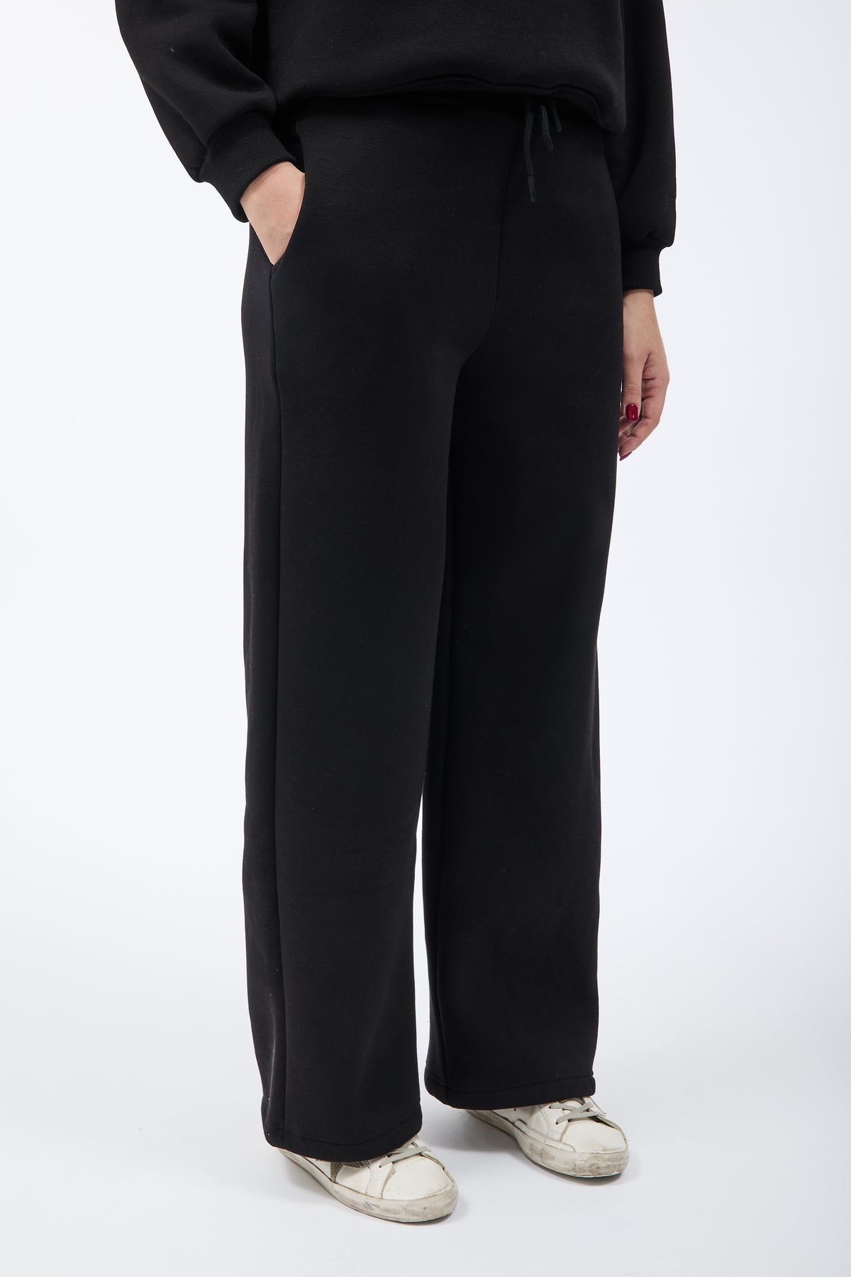 Pantalone Berna Felpa Palazzo Nero