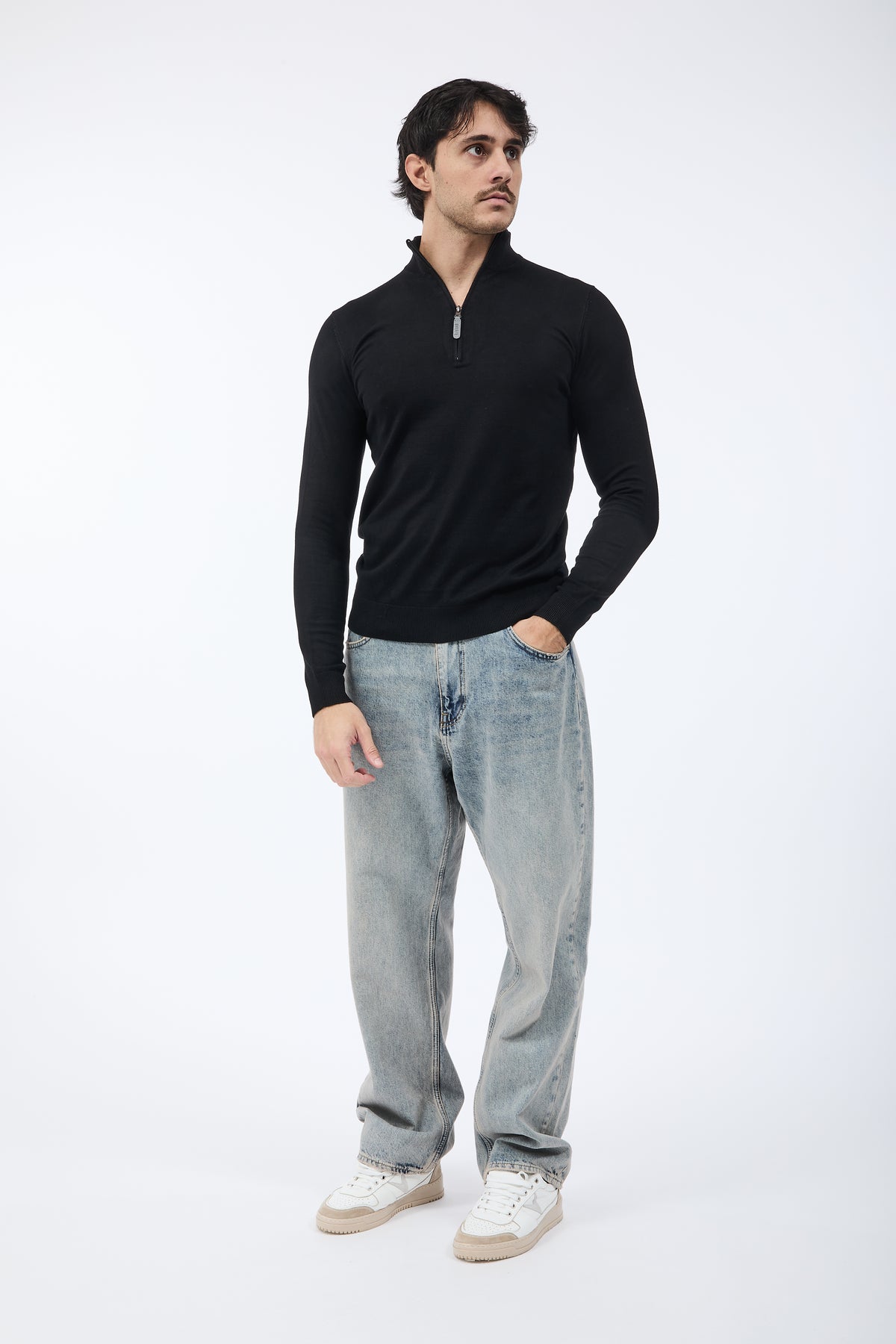 Lupetto Over-d Zip Nero M25