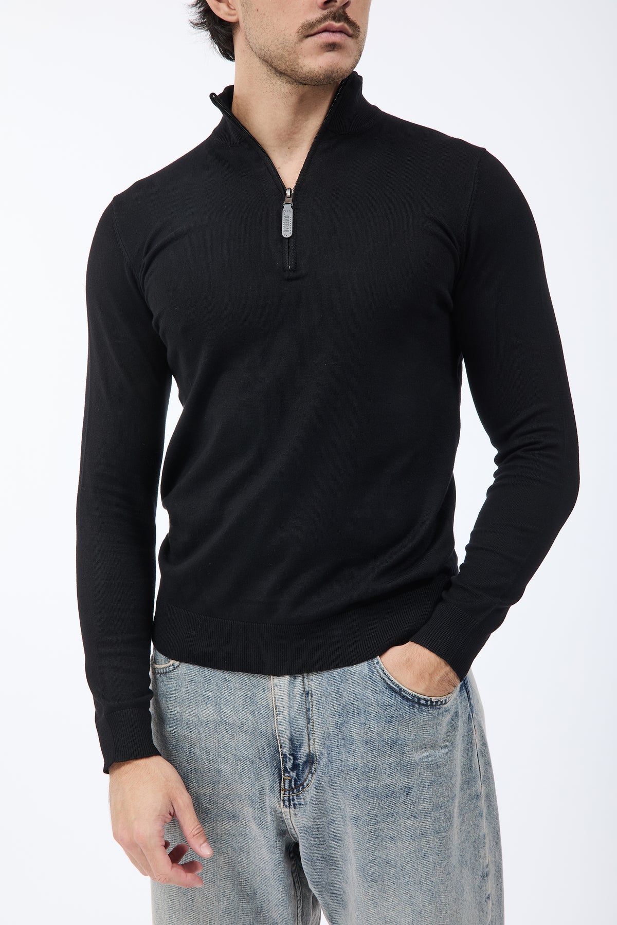 Lupetto Over-d Zip Nero M25