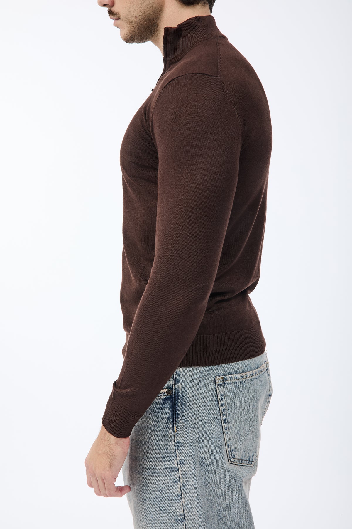 Lupetto Over-d Zip Moro M25