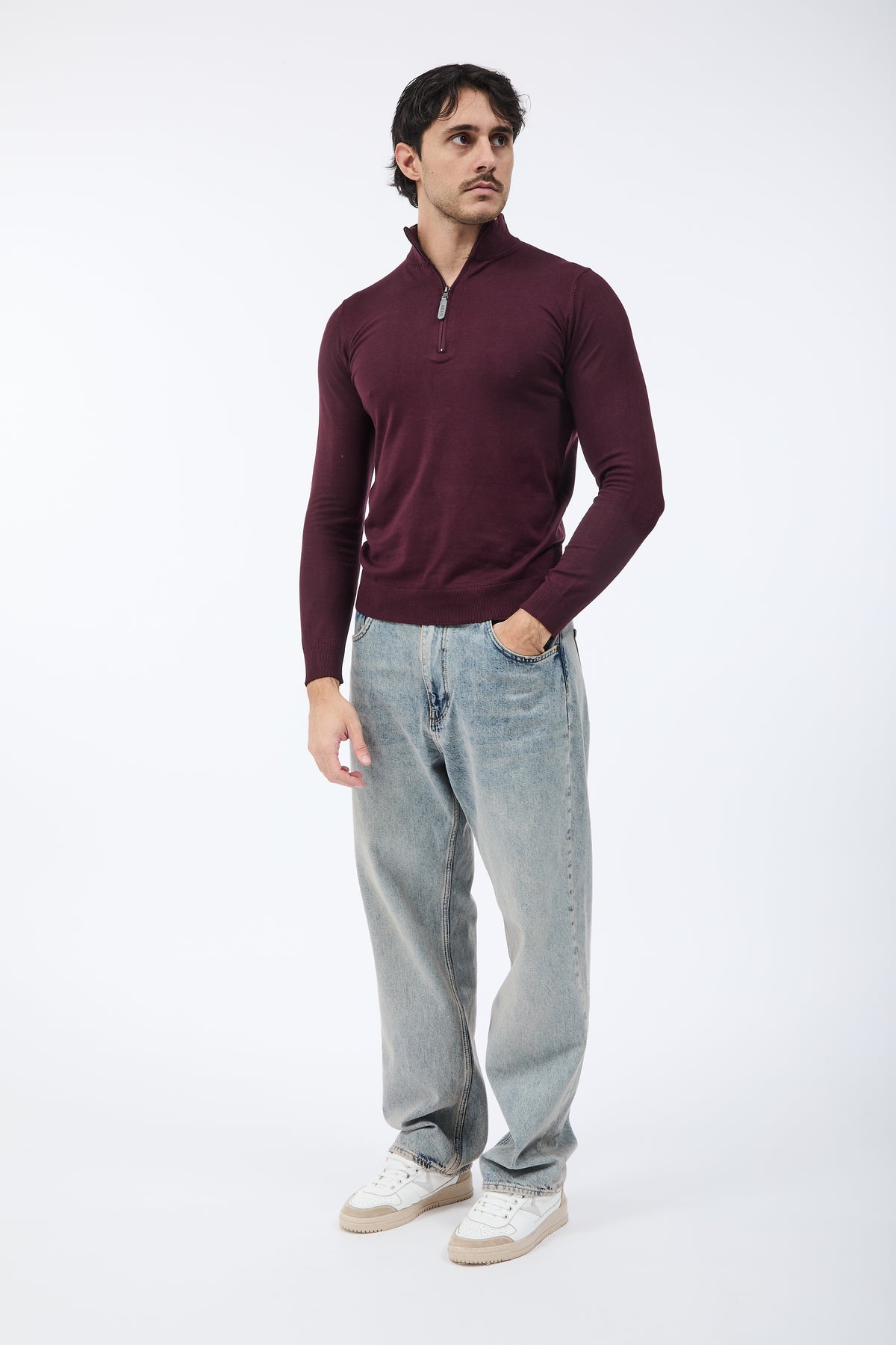 Lupetto Over-d Zip Vino M25