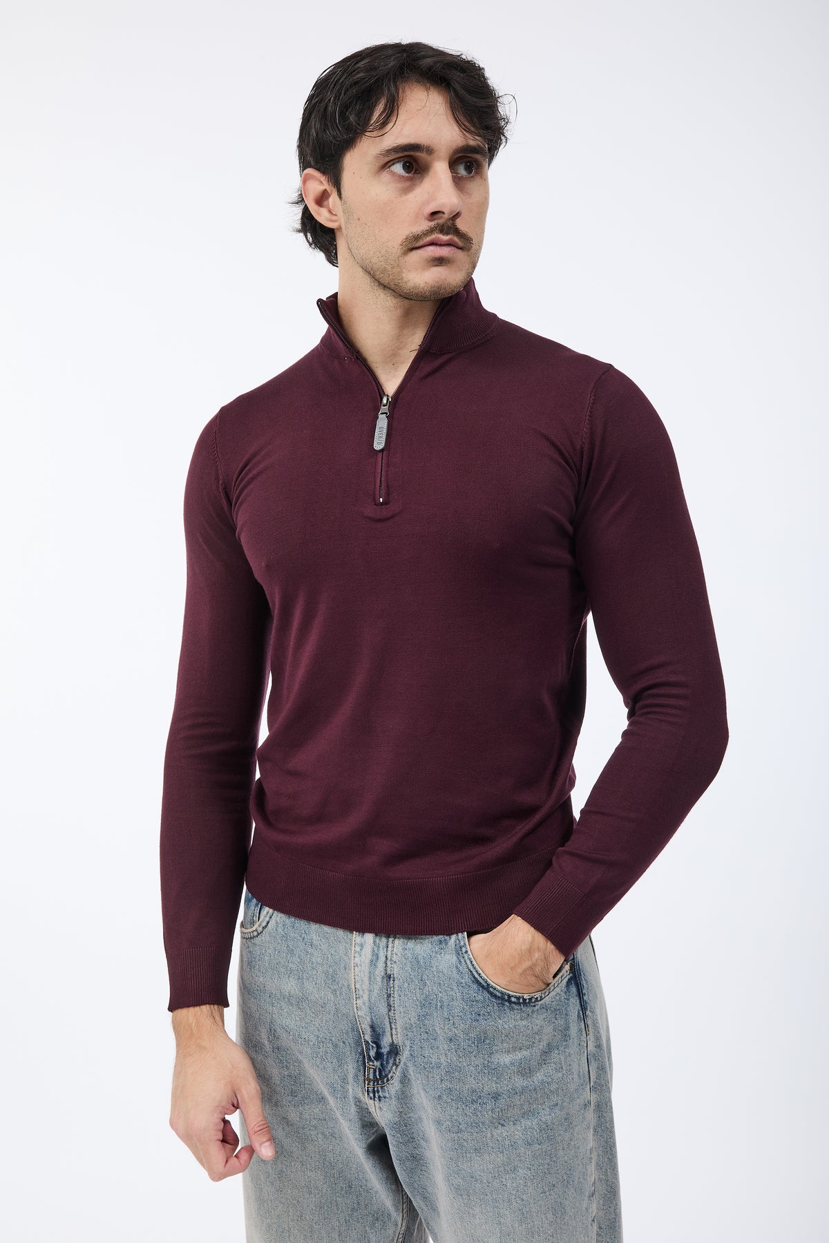 Lupetto Over-d Zip Vino M25