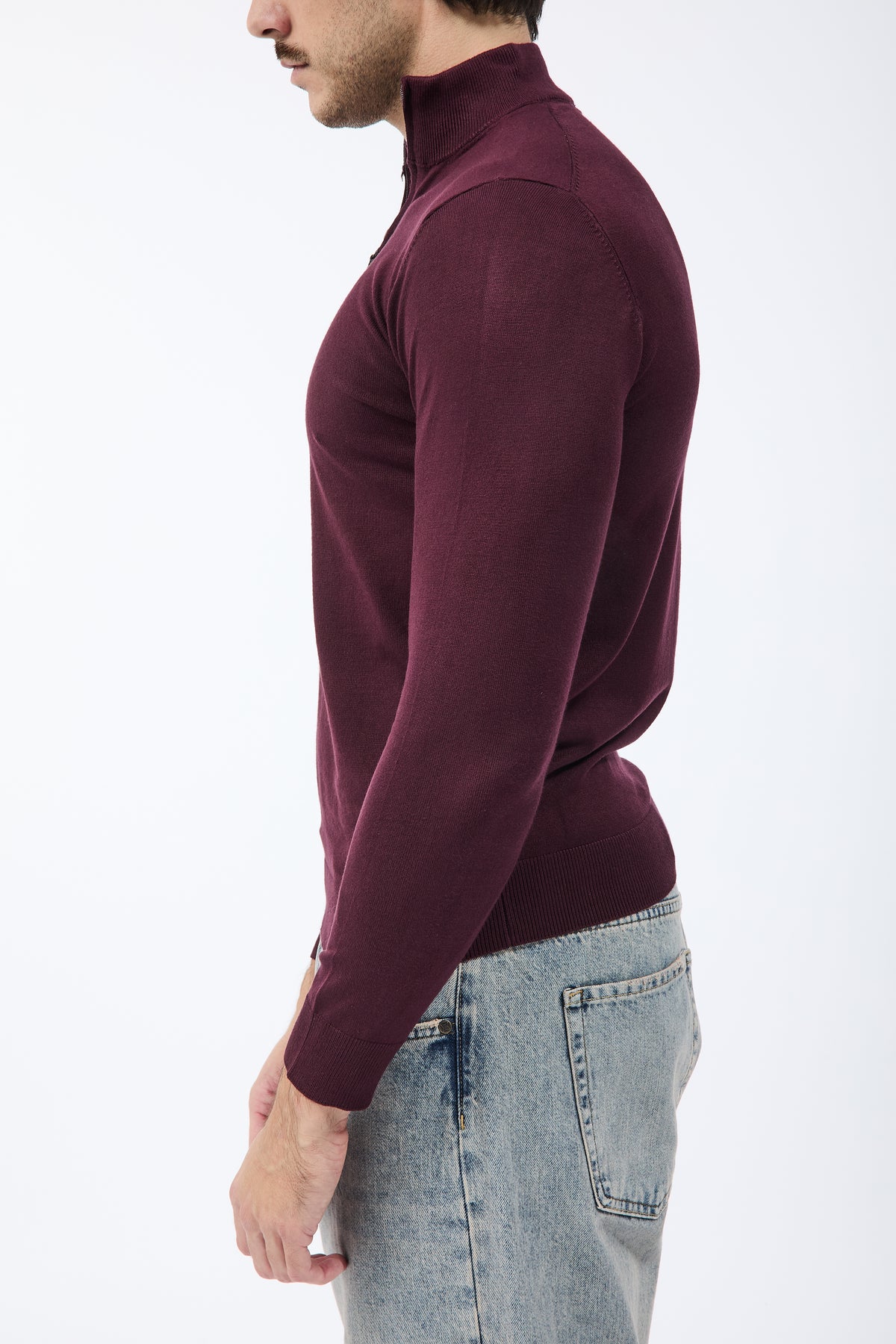 Lupetto Over-d Zip Vino M25