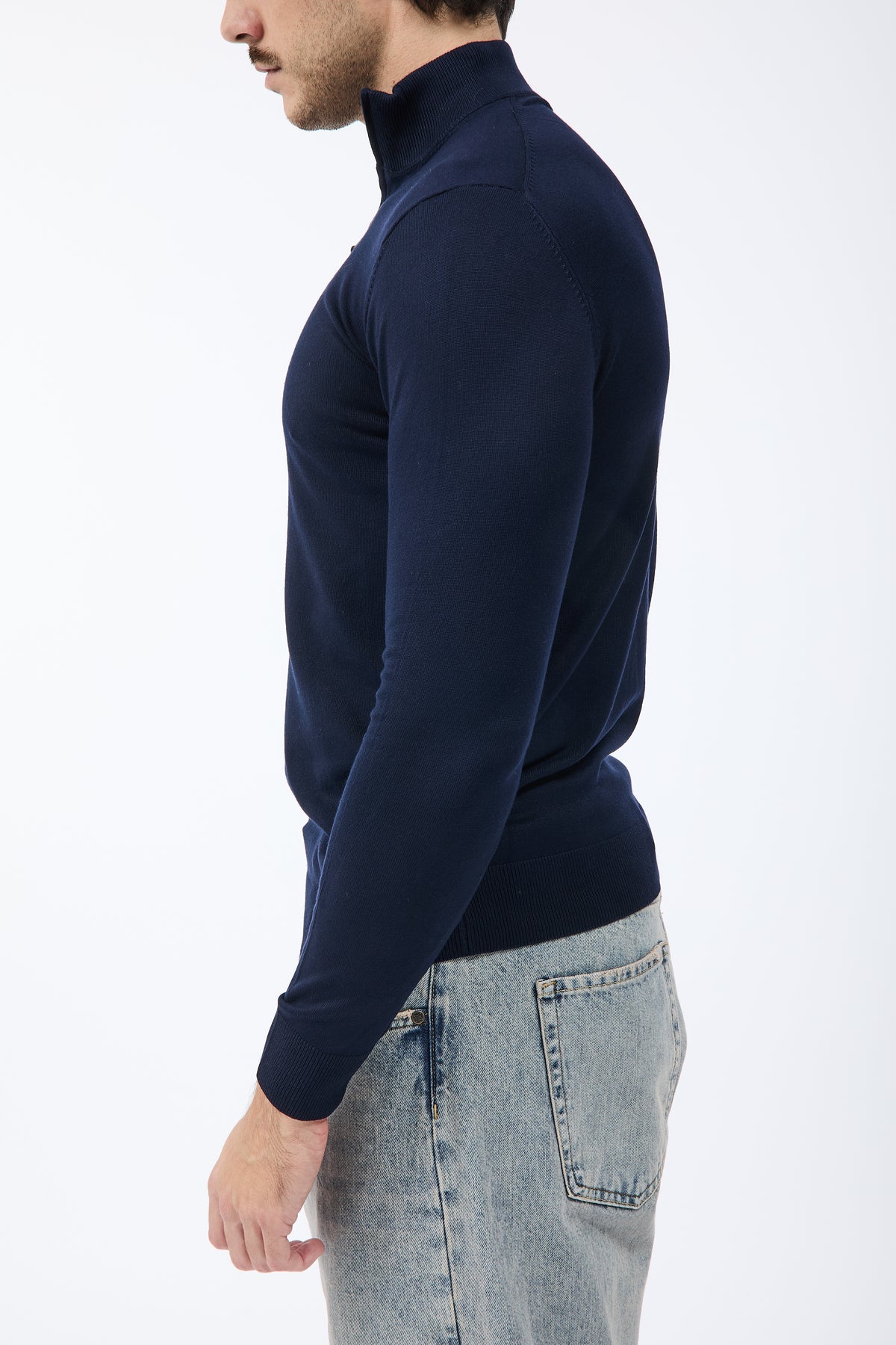 Lupetto Over-d Zip Blu M25