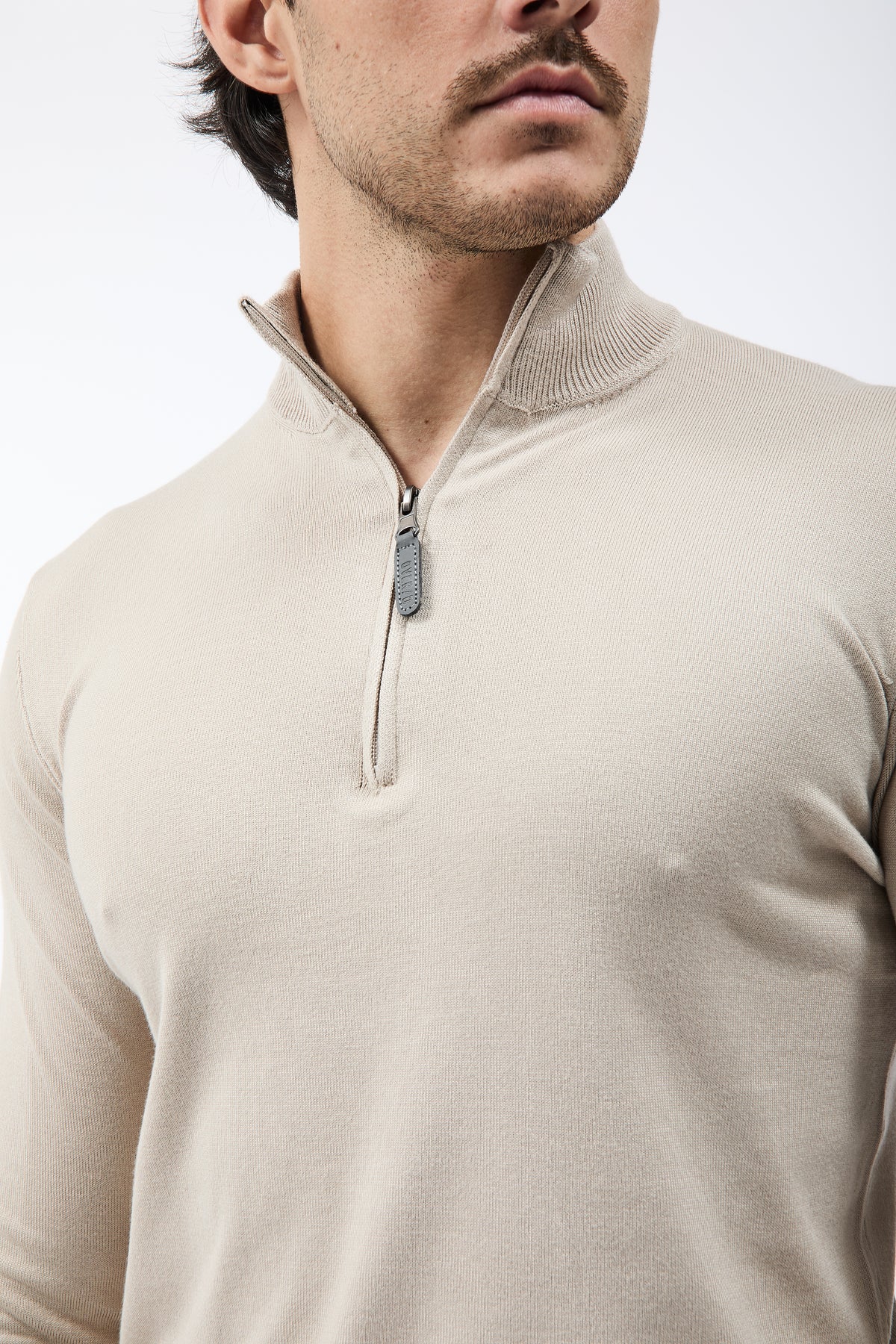 Lupetto Over-d Zip Taupe M25