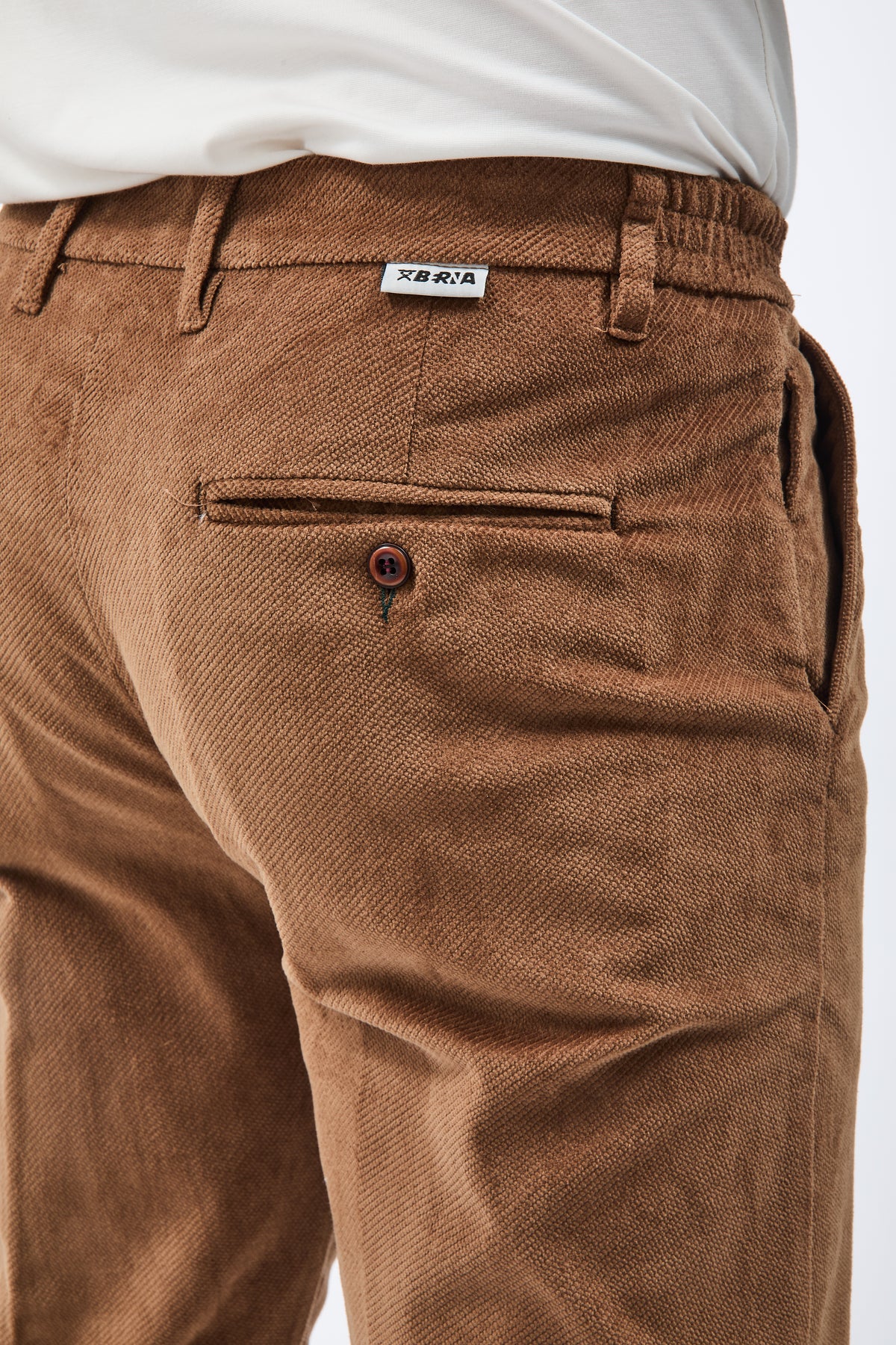 Pantalone Berna Cropped Velluto Biscotto 503
