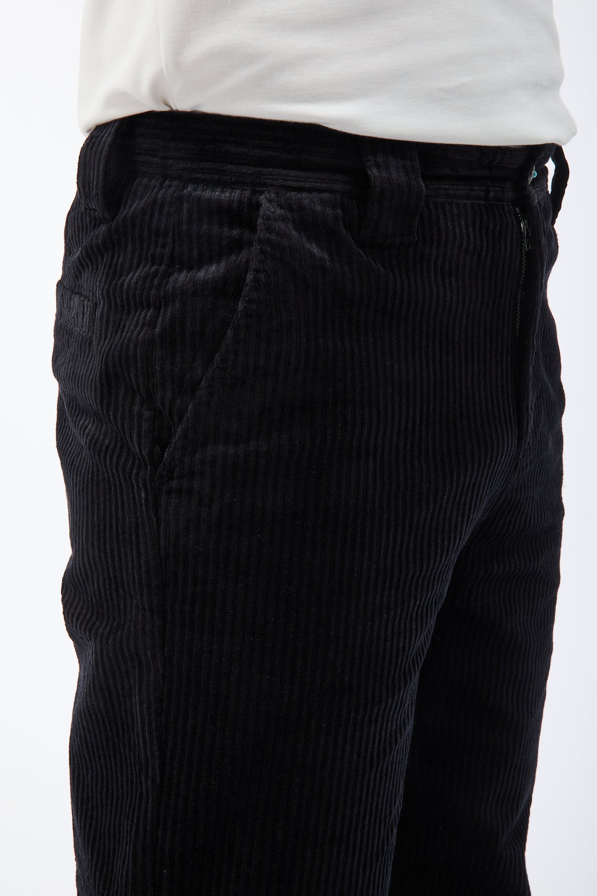 Pantalone Berna Straight Velluto Nero 373