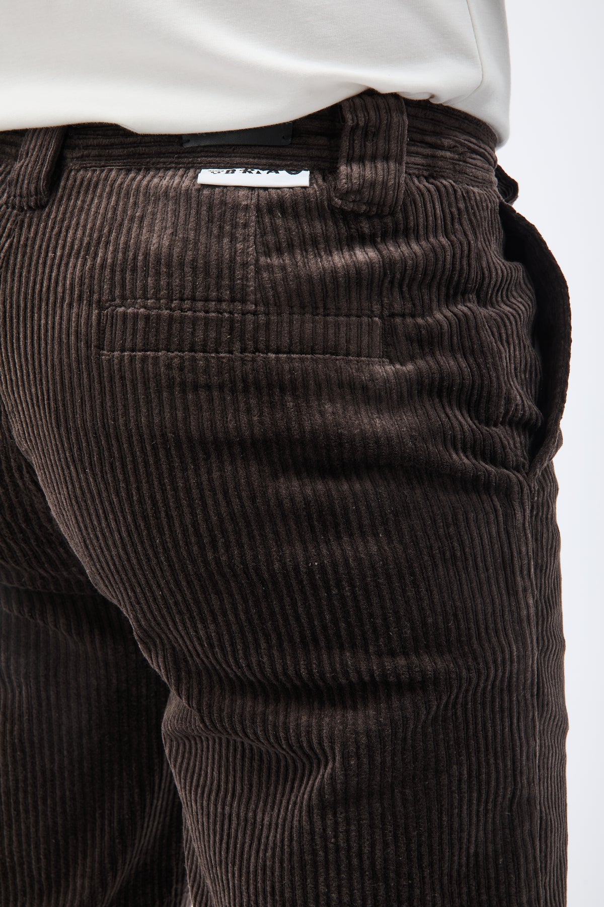 Pantalone Berna Straight Velluto Caffè 373