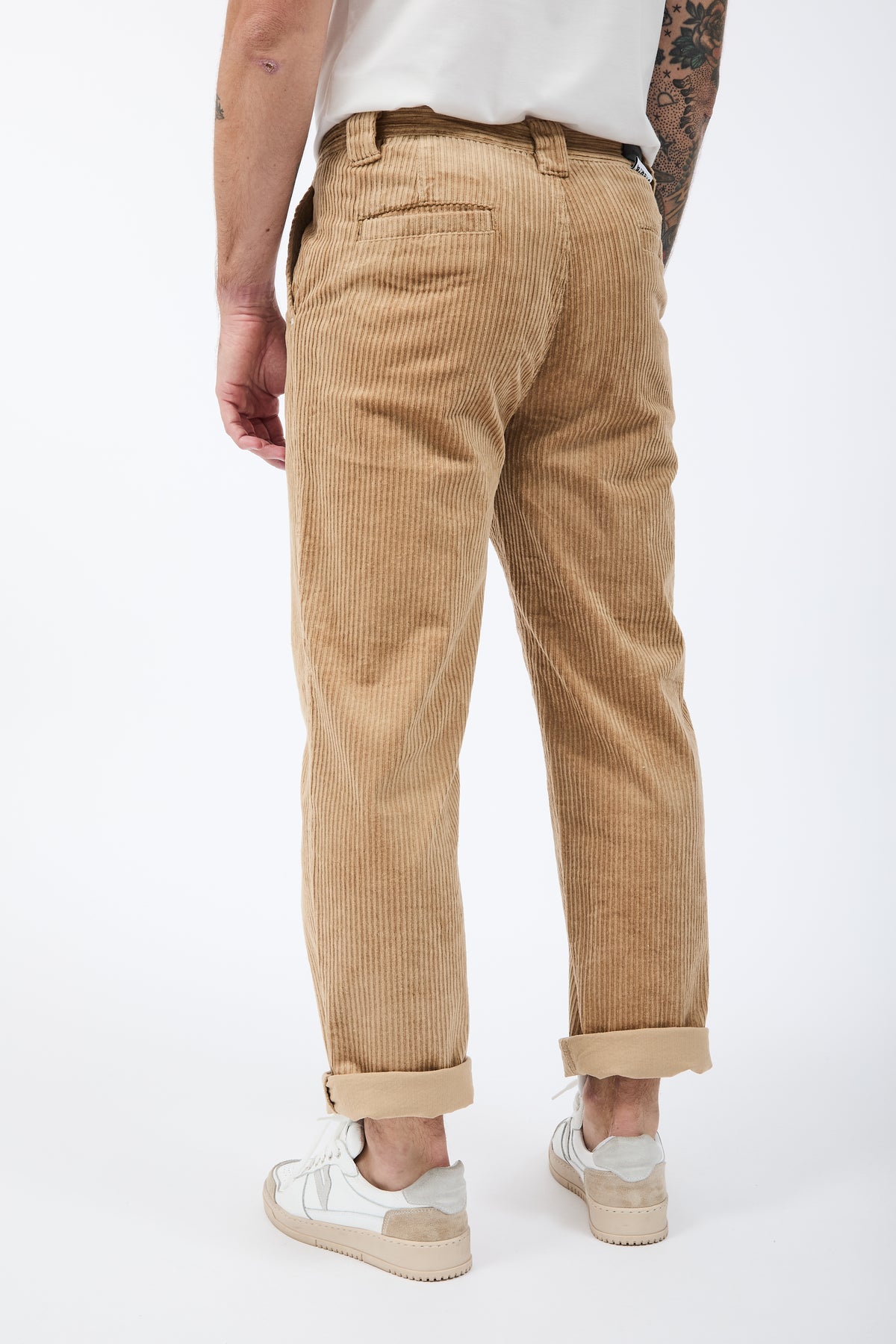 Pantalone Berna Straight Velluto Cammello 373