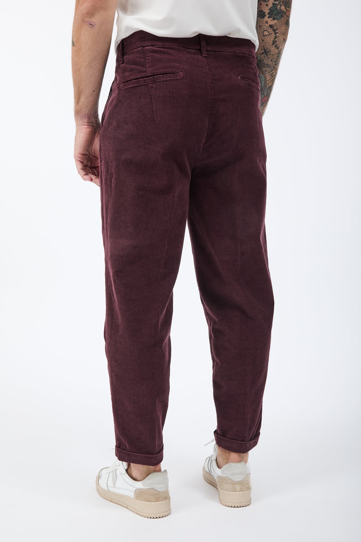 Pantalone Gianni Lupo Velluto Prugna 21847