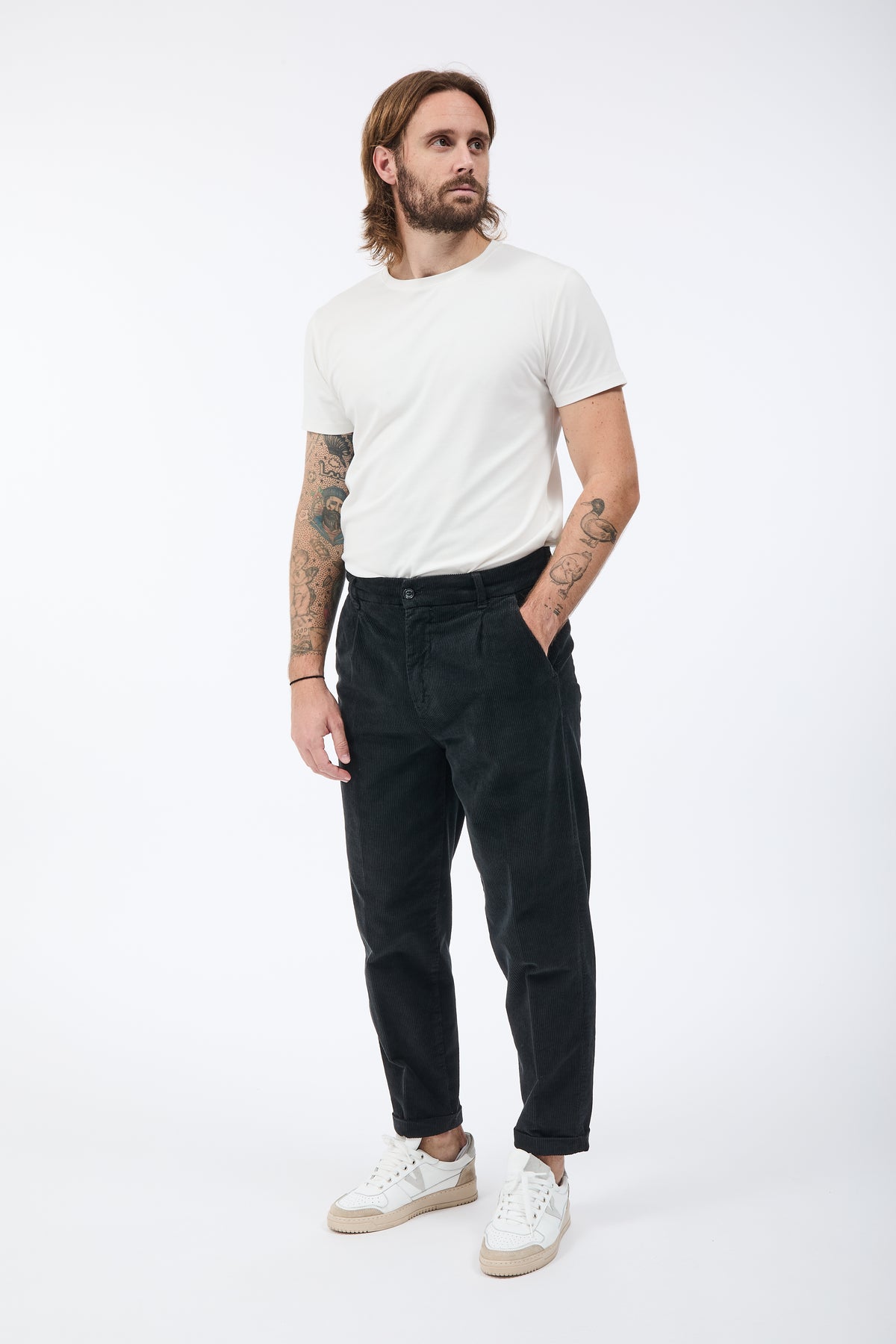 Pantalone Gianni Lupo Velluto Nero 21847