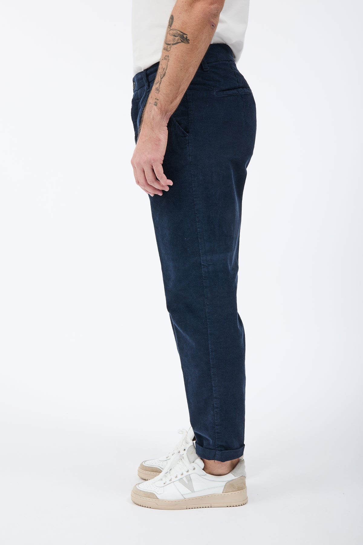 Pantalone Gianni Lupo Velluto Navy 21847