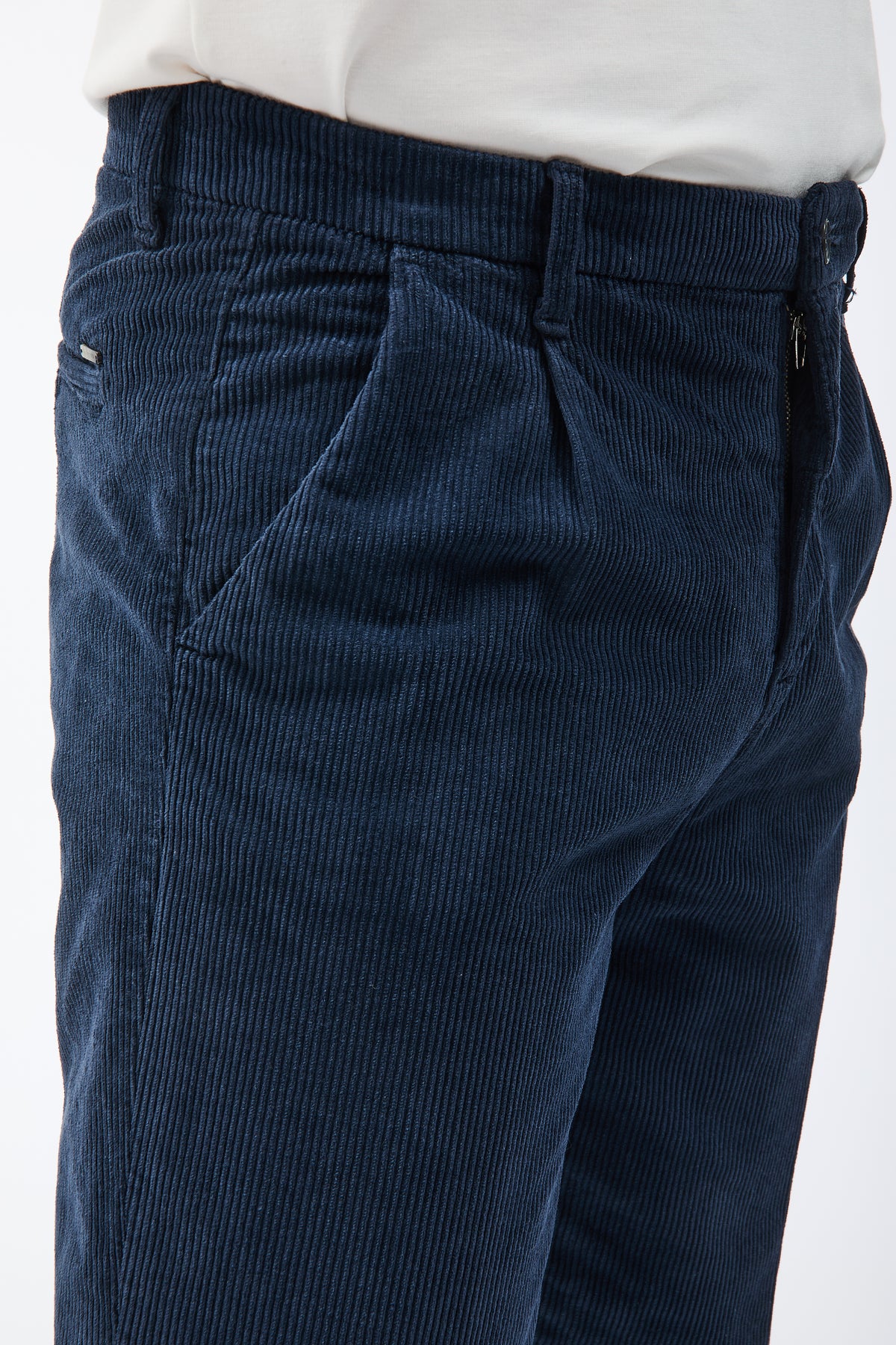 Pantalone Gianni Lupo Velluto Navy 21847