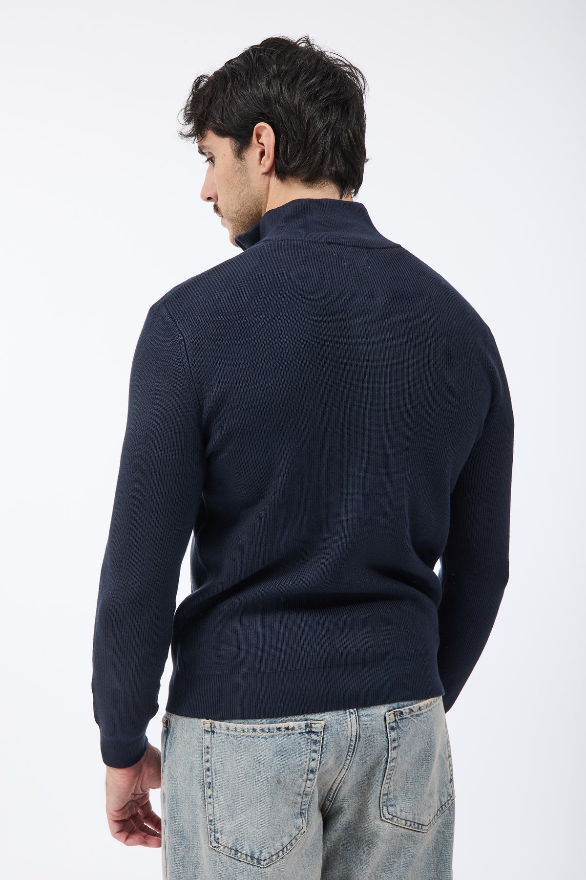 Maglione Gianni Lupo Zip 35152 Blu