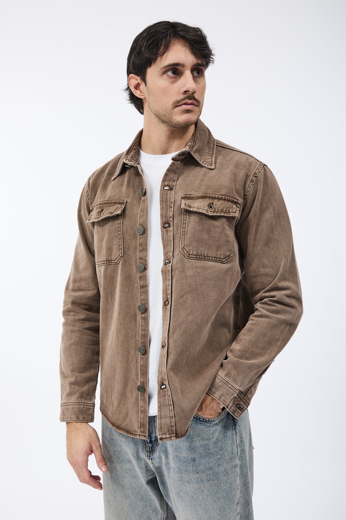 Camicia Gianni Lupo Jeans Caffè 2555