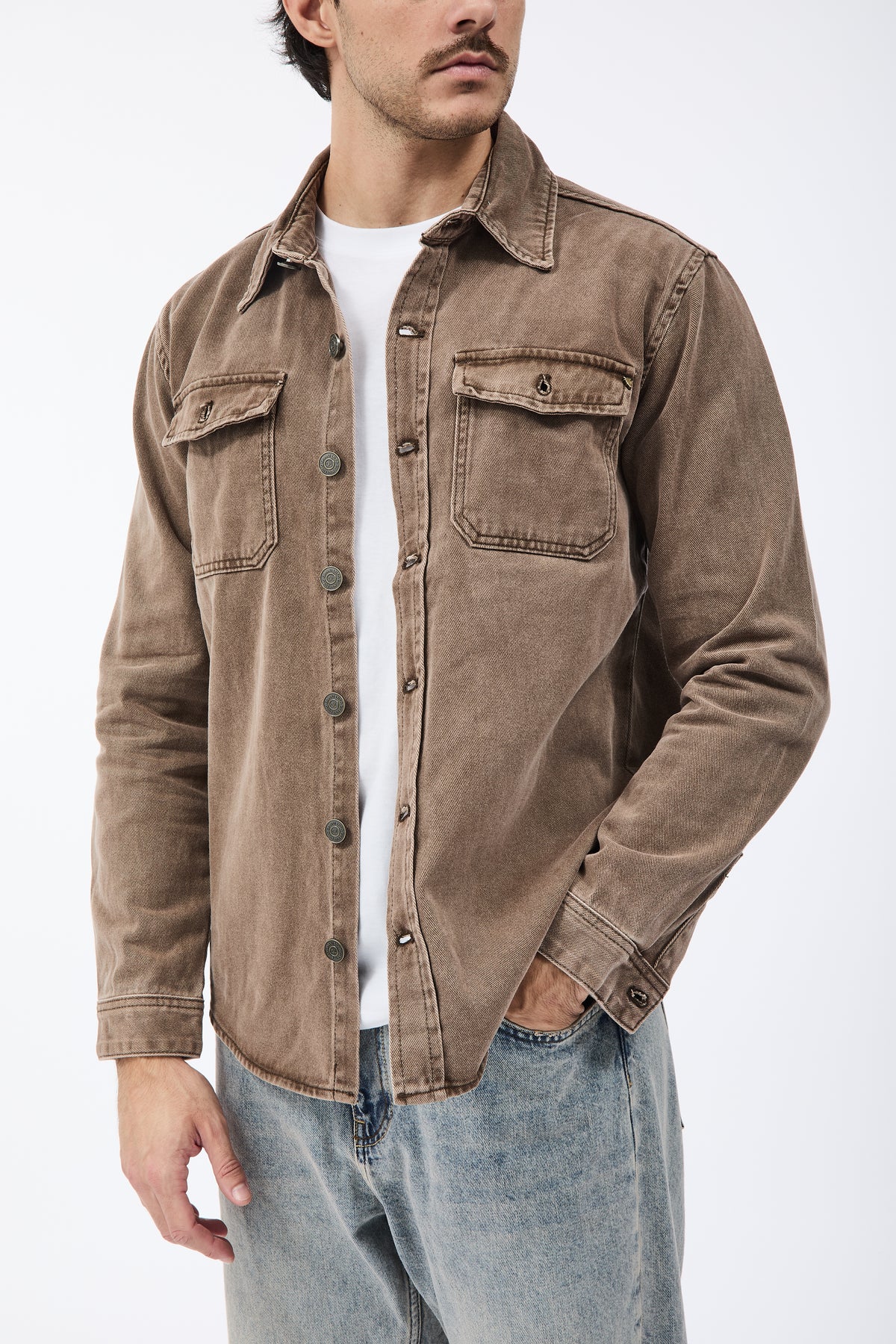 Camicia Gianni Lupo Jeans Caffè 2555