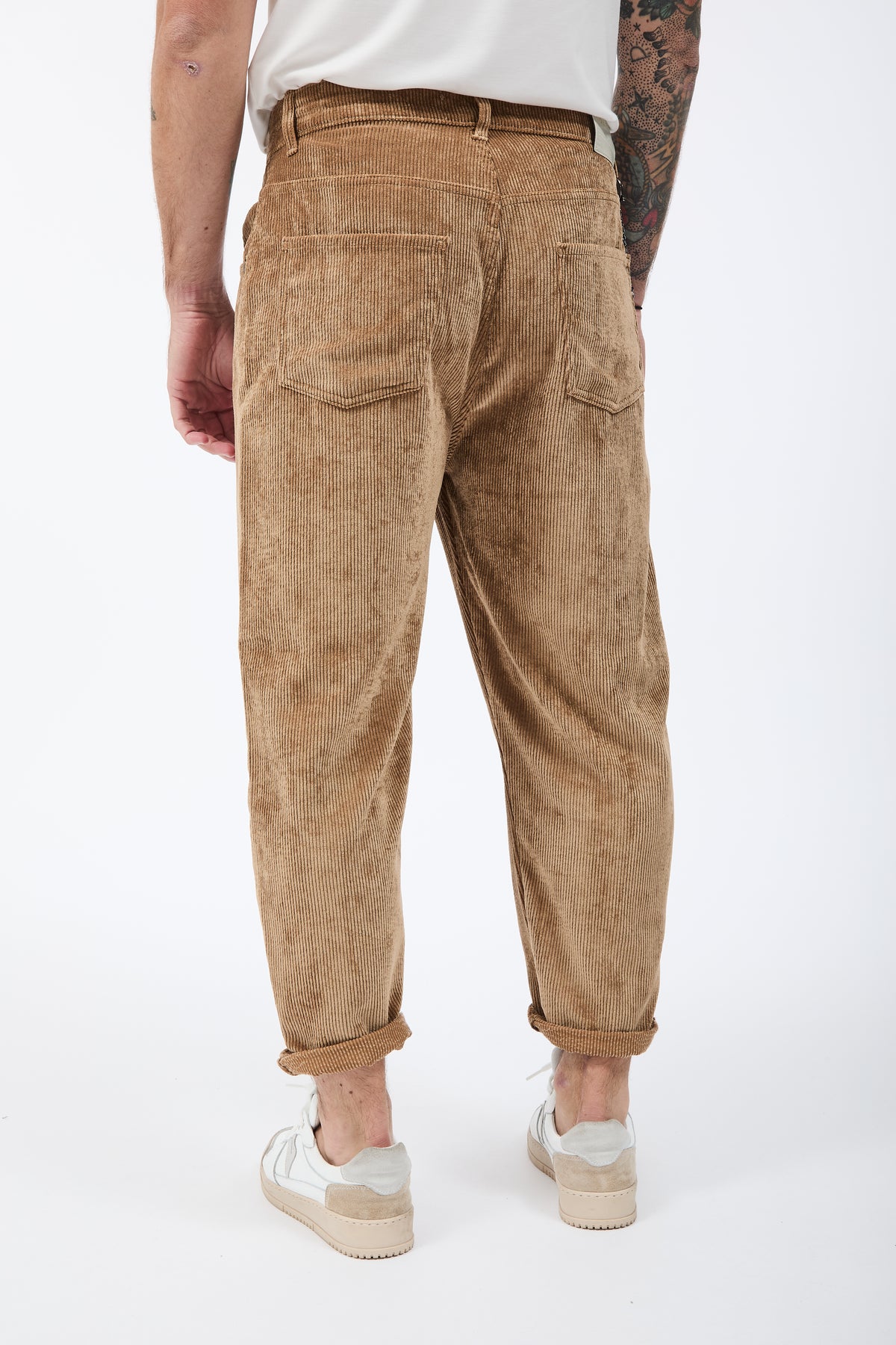 Pantalone Over-d Velluto Cammello P83
