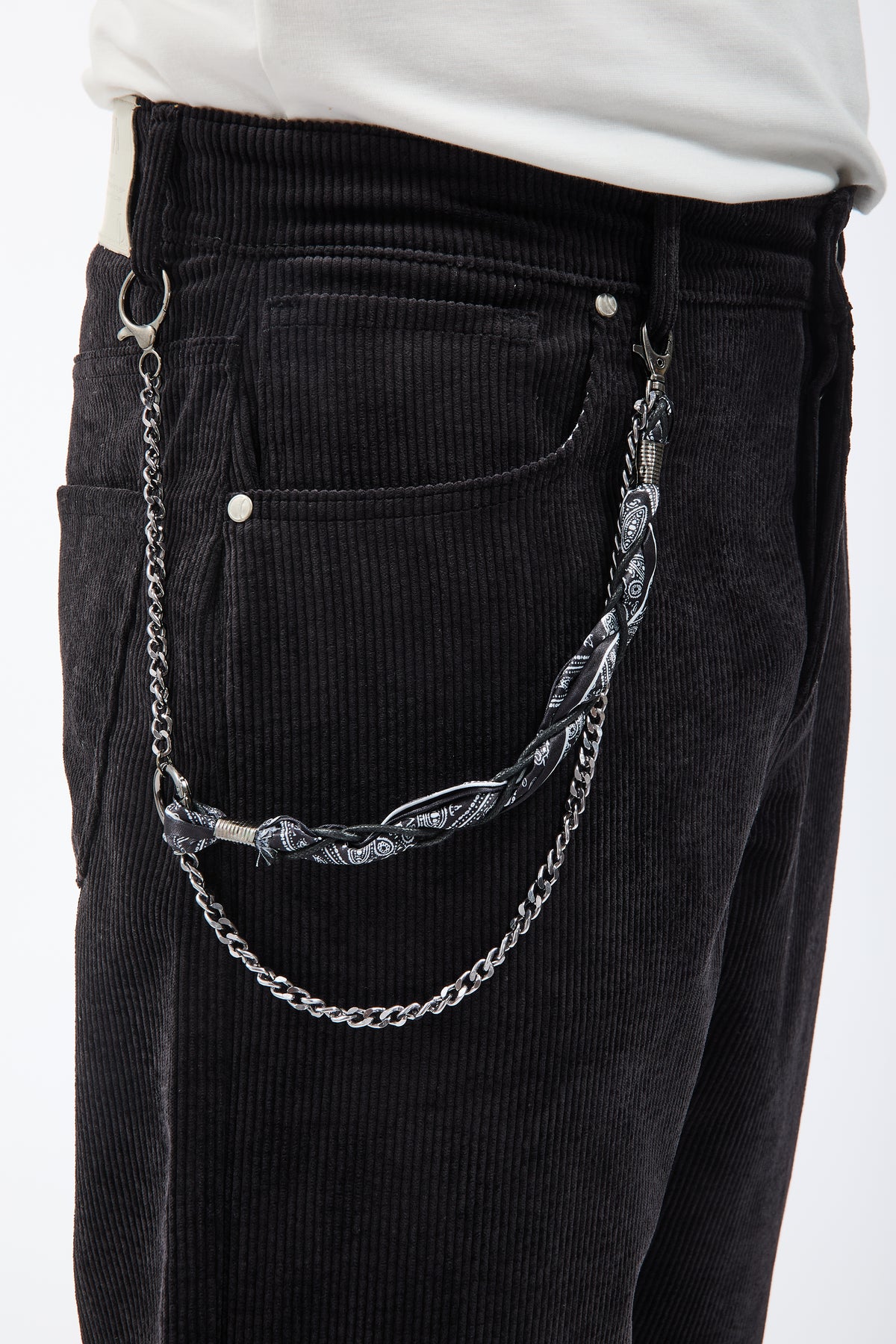 Pantalone Over-d Velluto Nero P83
