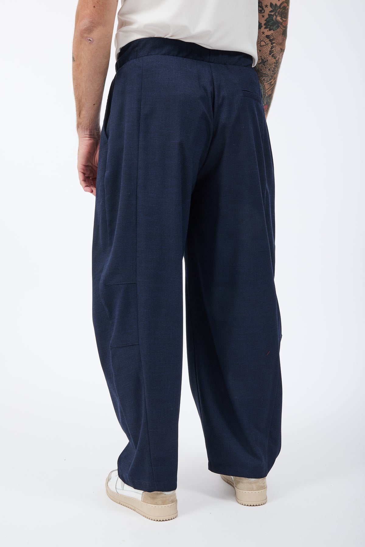 Pantalone Imperial Balloon Blu Trama
