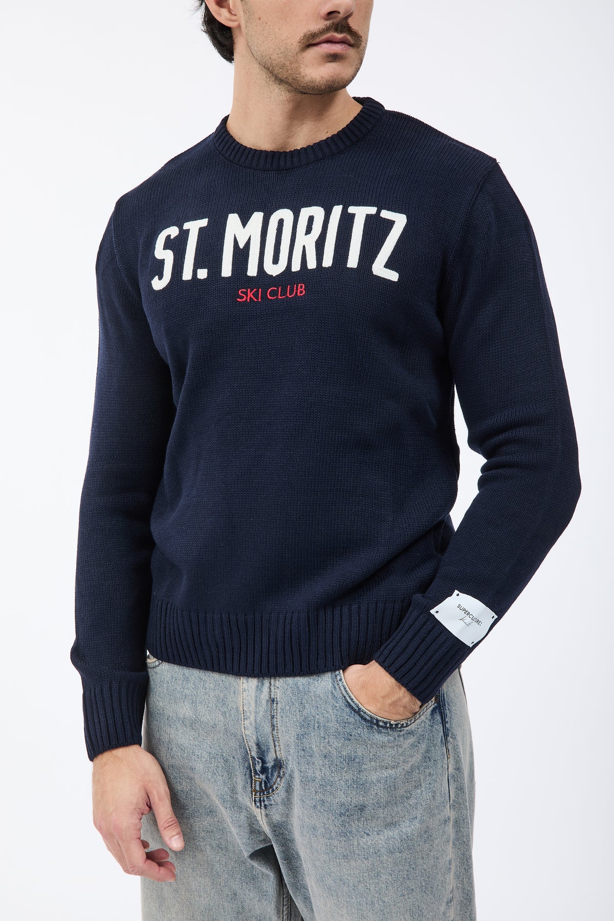 Maglione Superculture AK7019 Blu