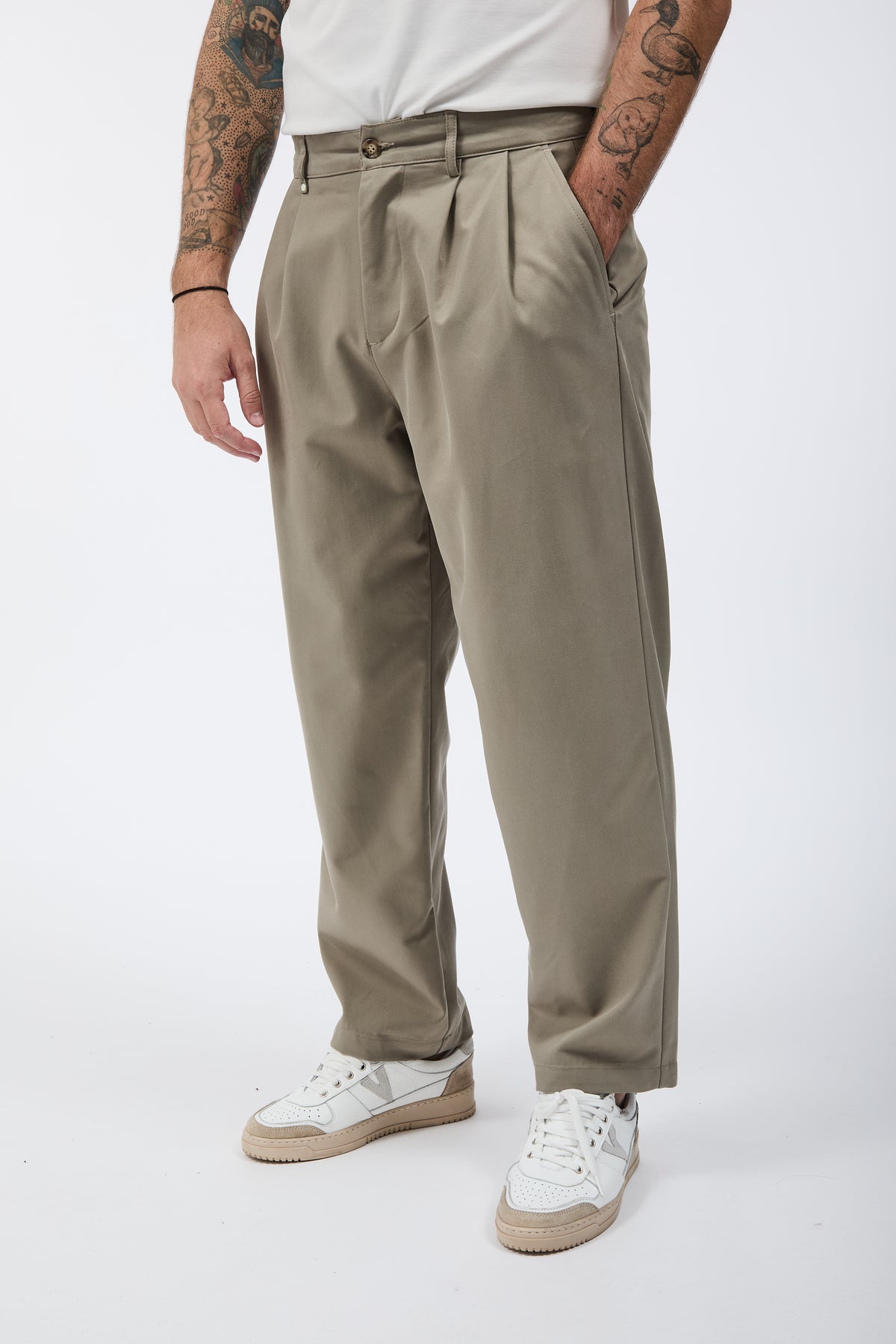 Pantalone Block Eleven Japan Doppia Pence Deserto