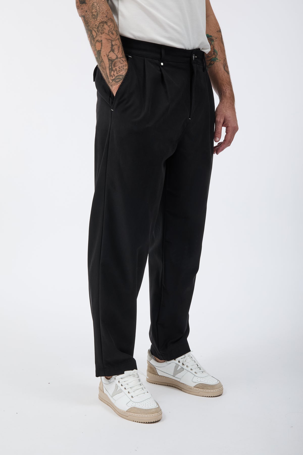 Pantalone Block Eleven Japan Doppia Pence Nero