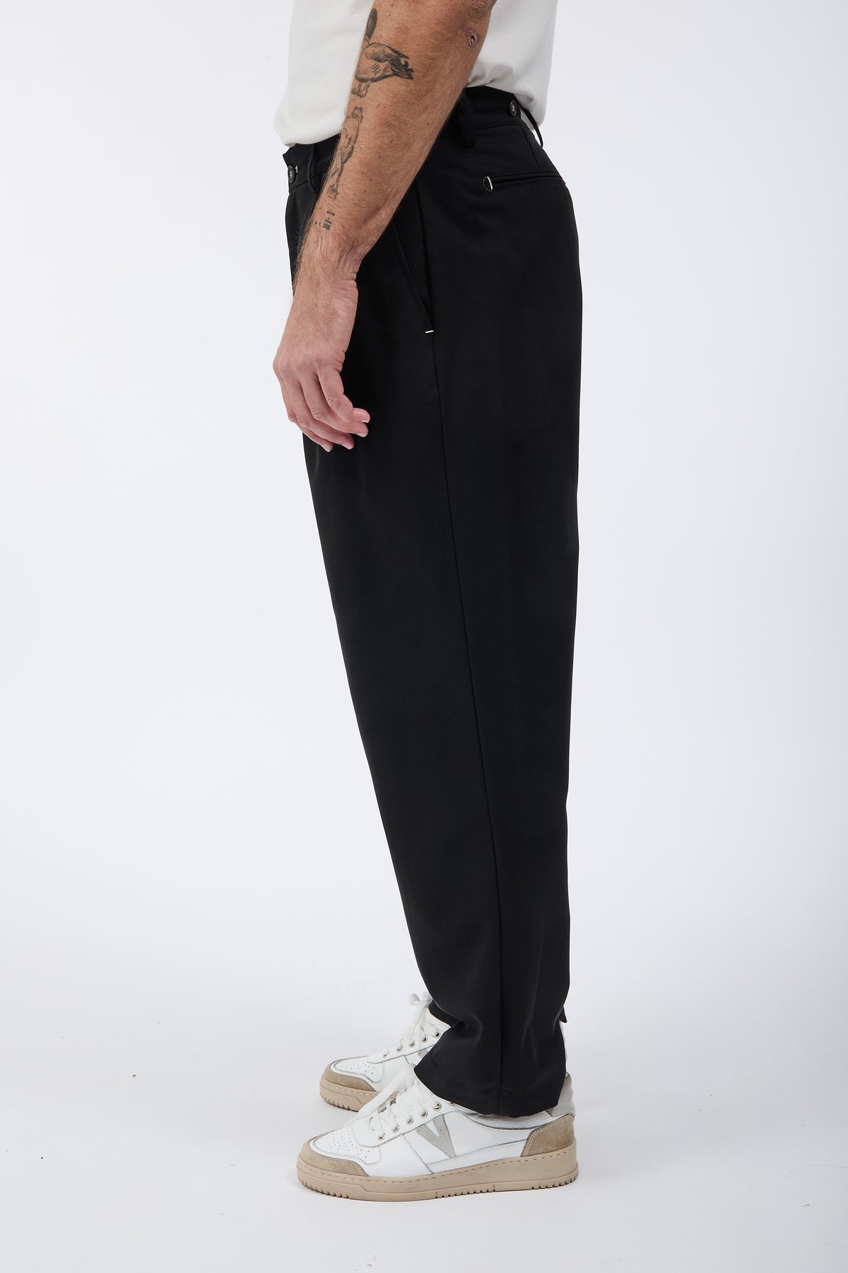 Pantalone Block Eleven Japan Doppia Pence Nero