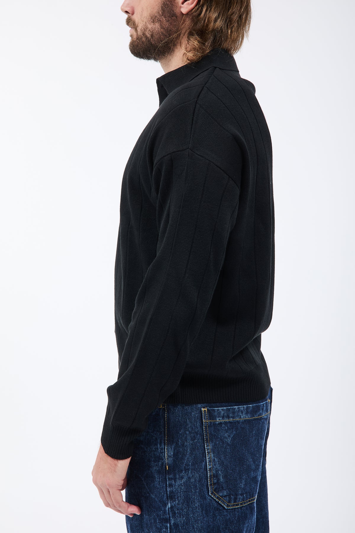Maglione Polo BS Orizzonte Nero