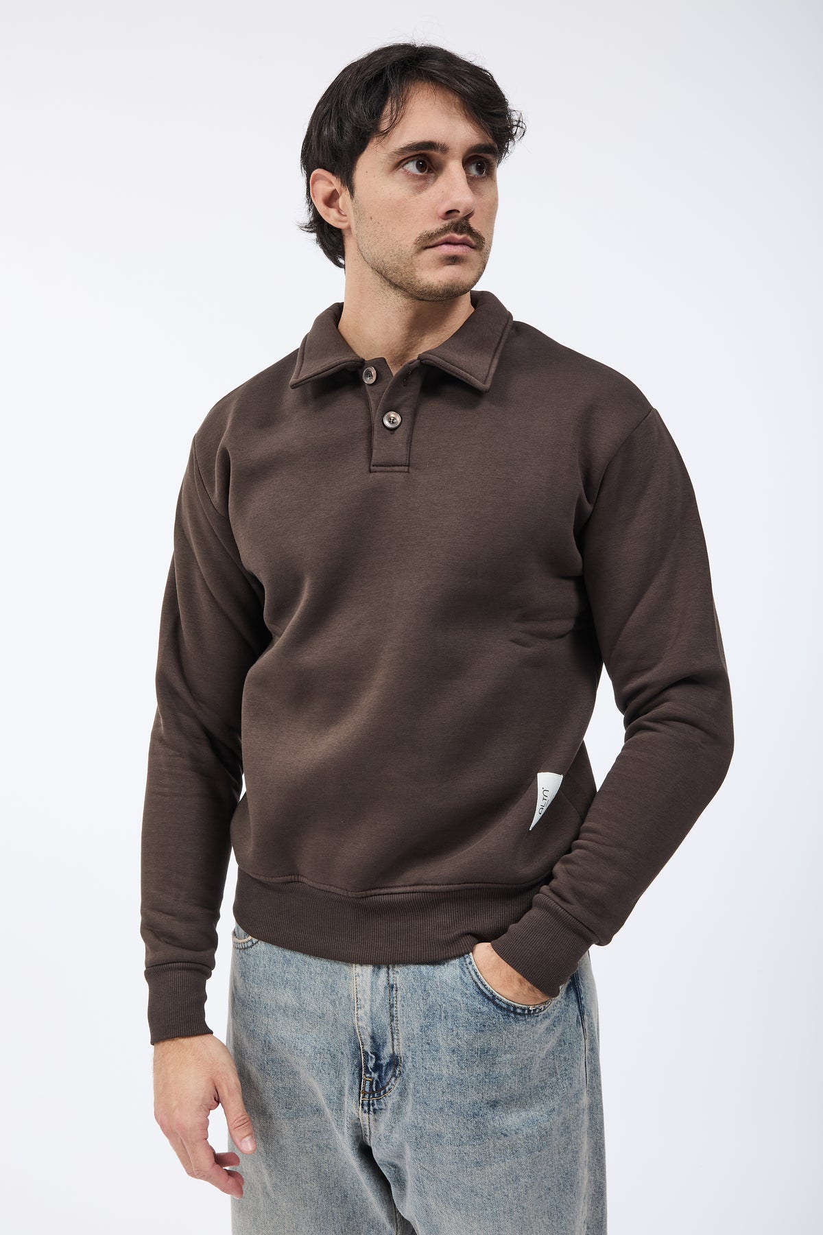 Felpa Alta Tensione Polo F101 Moro