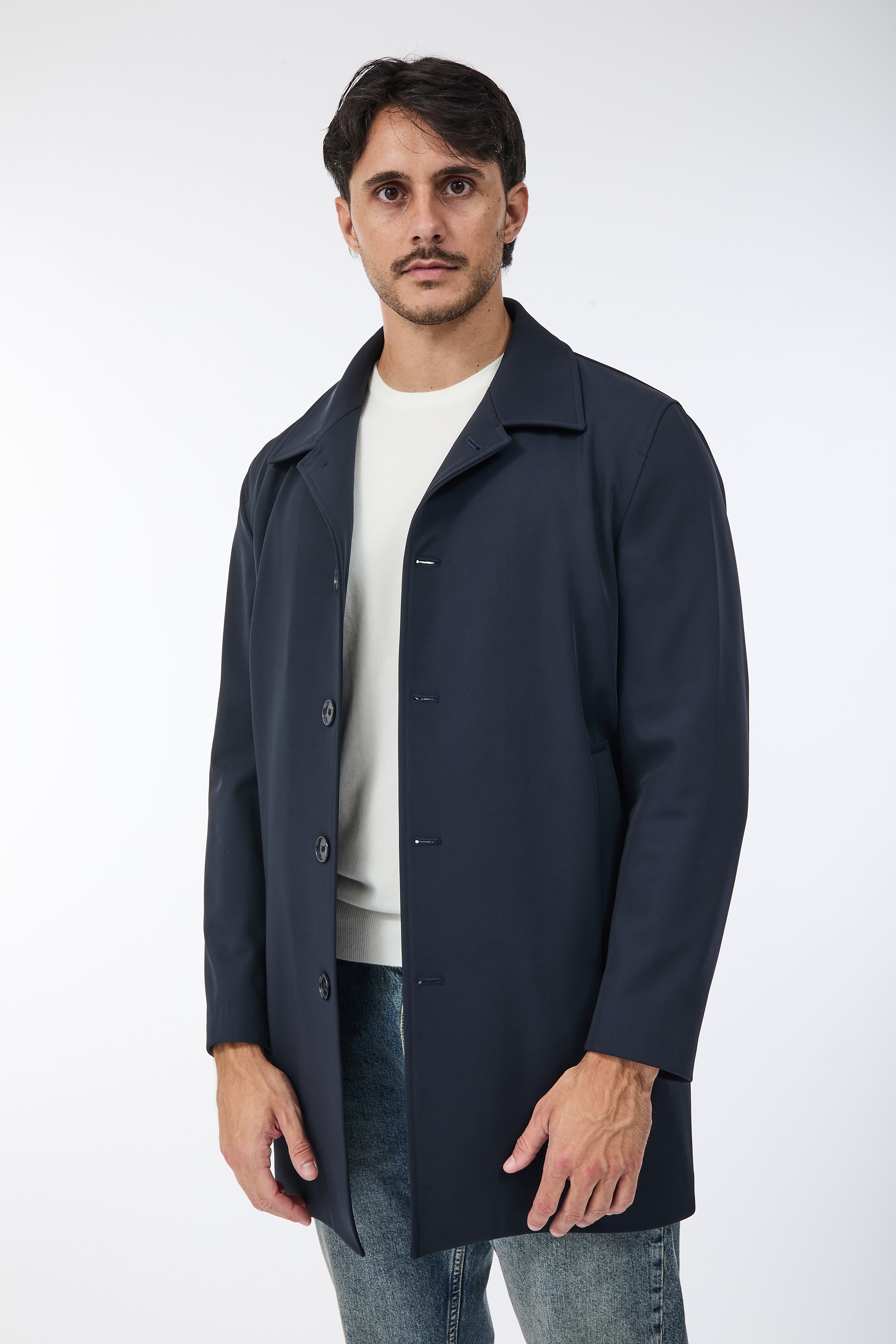 Trench Over-d Blu J13