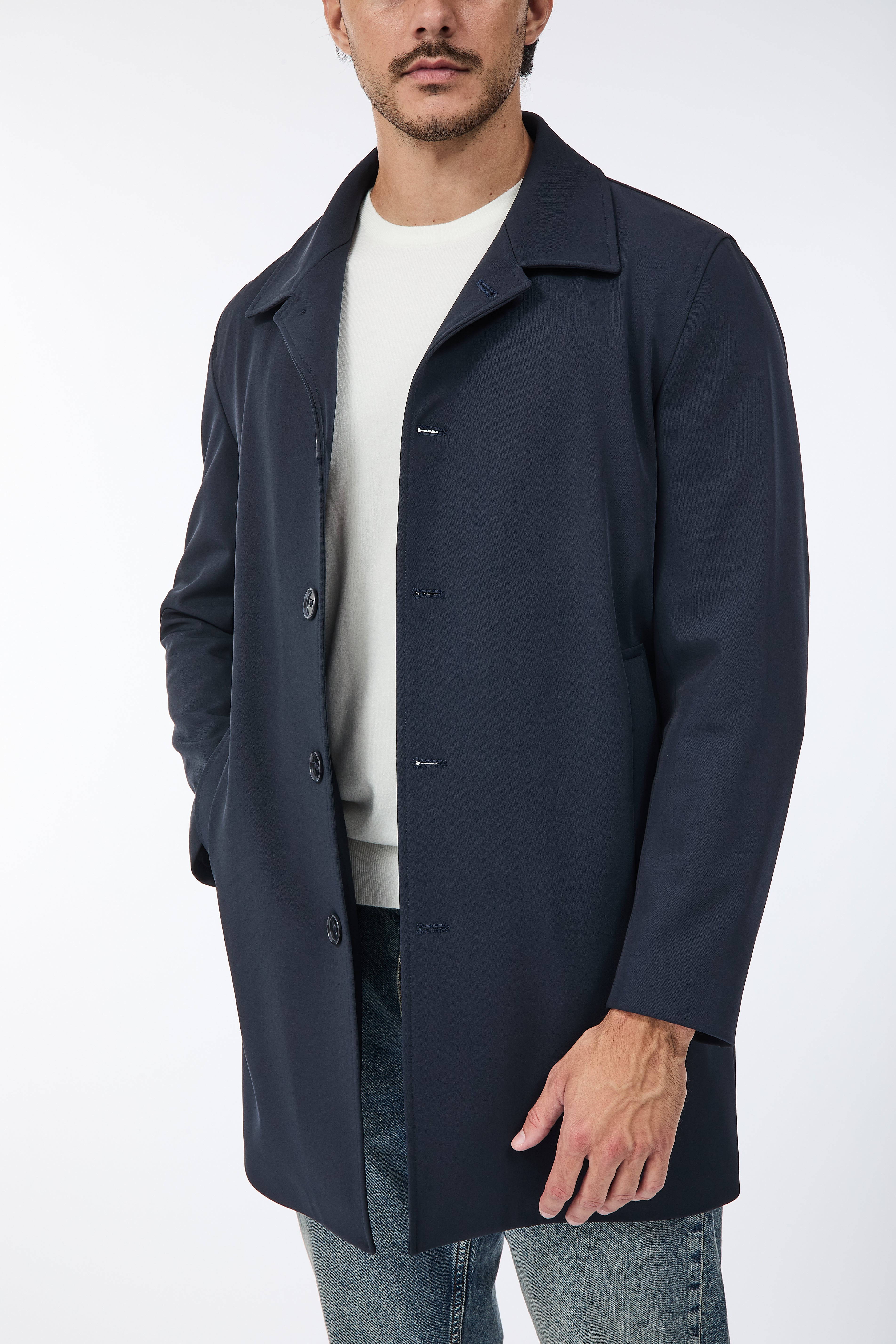 Trench Over-d Blu J13