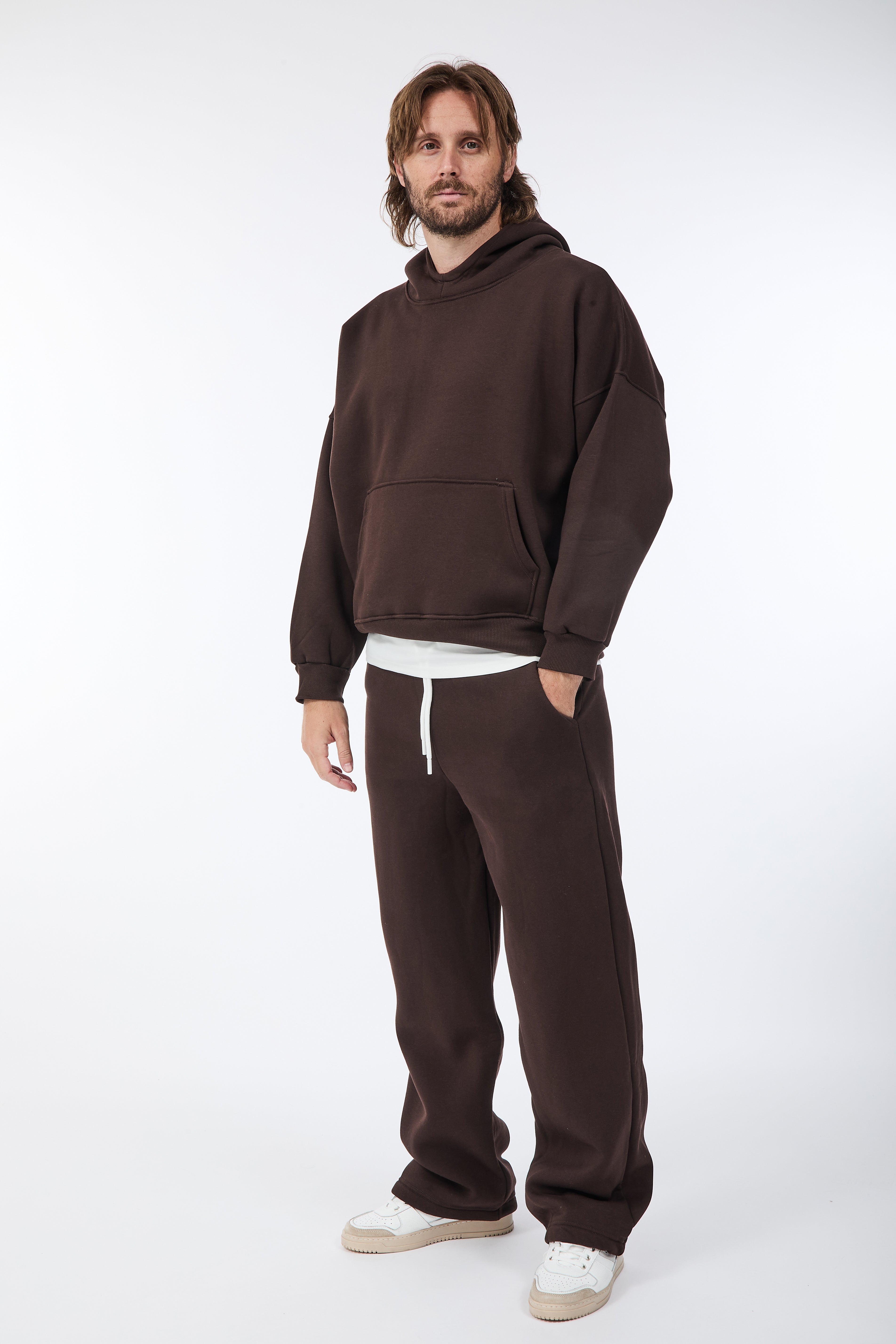 Felpa Berna Oblò Cropped Moro