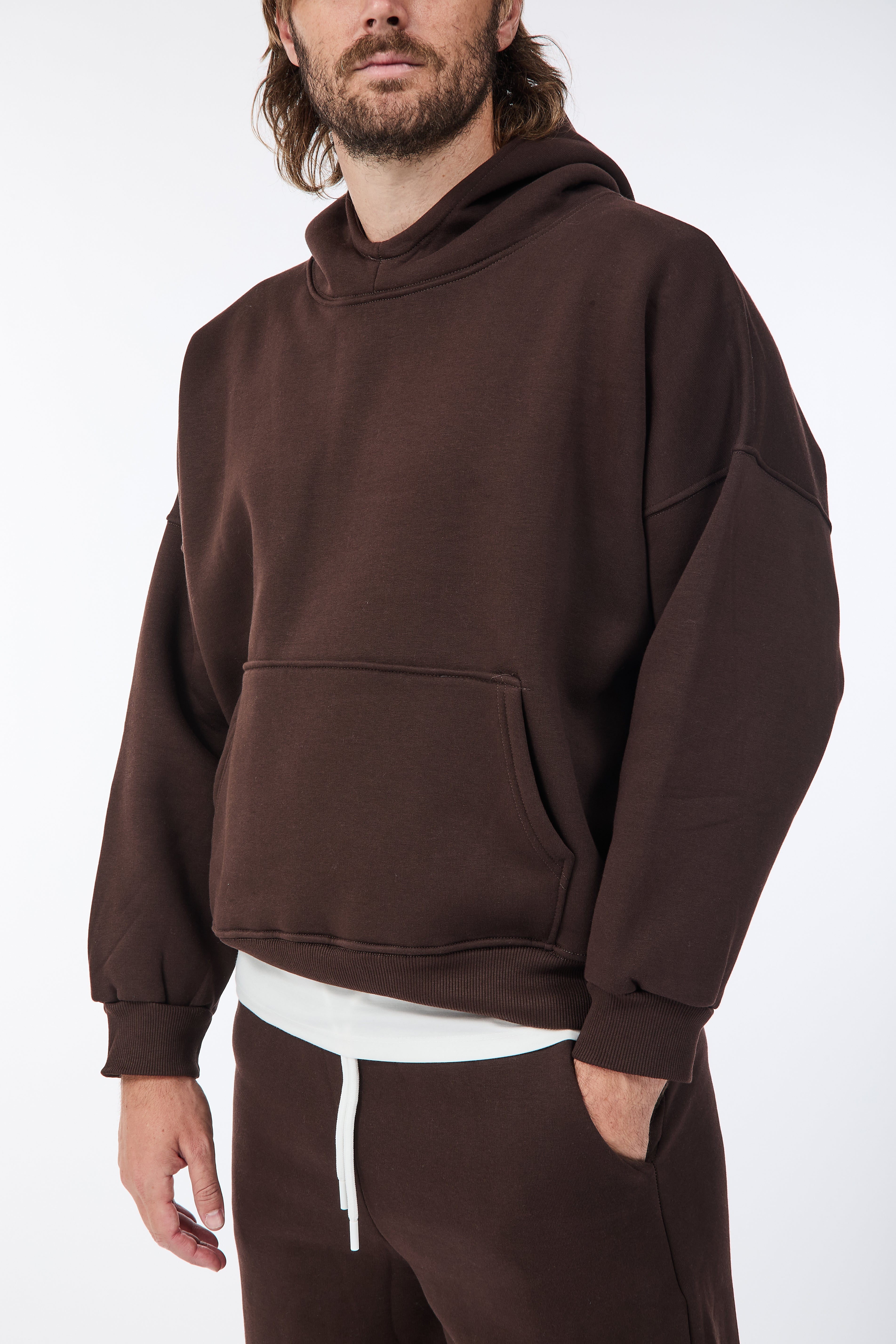 Felpa Berna Oblò Cropped Moro