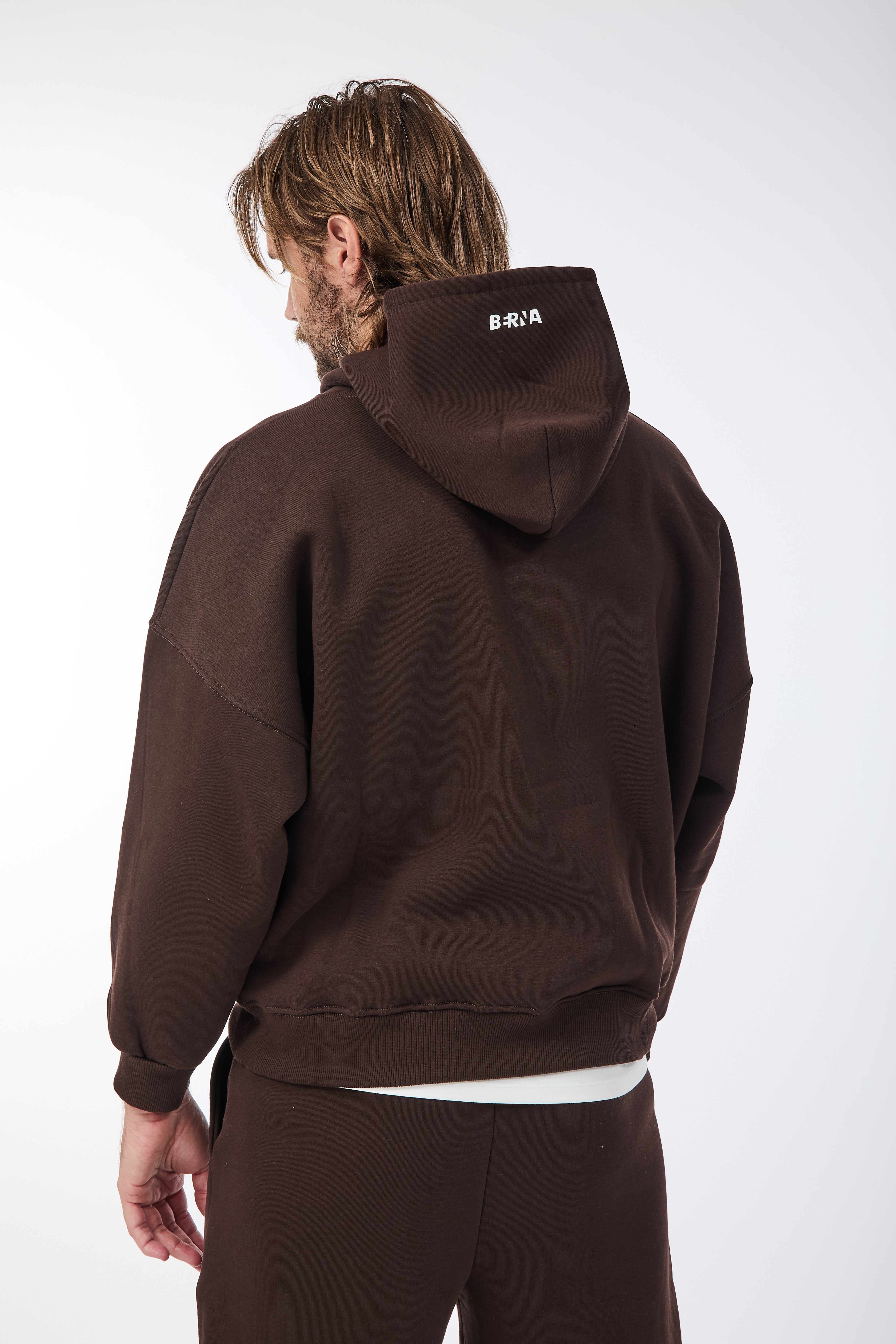 Felpa Berna Oblò Cropped Moro