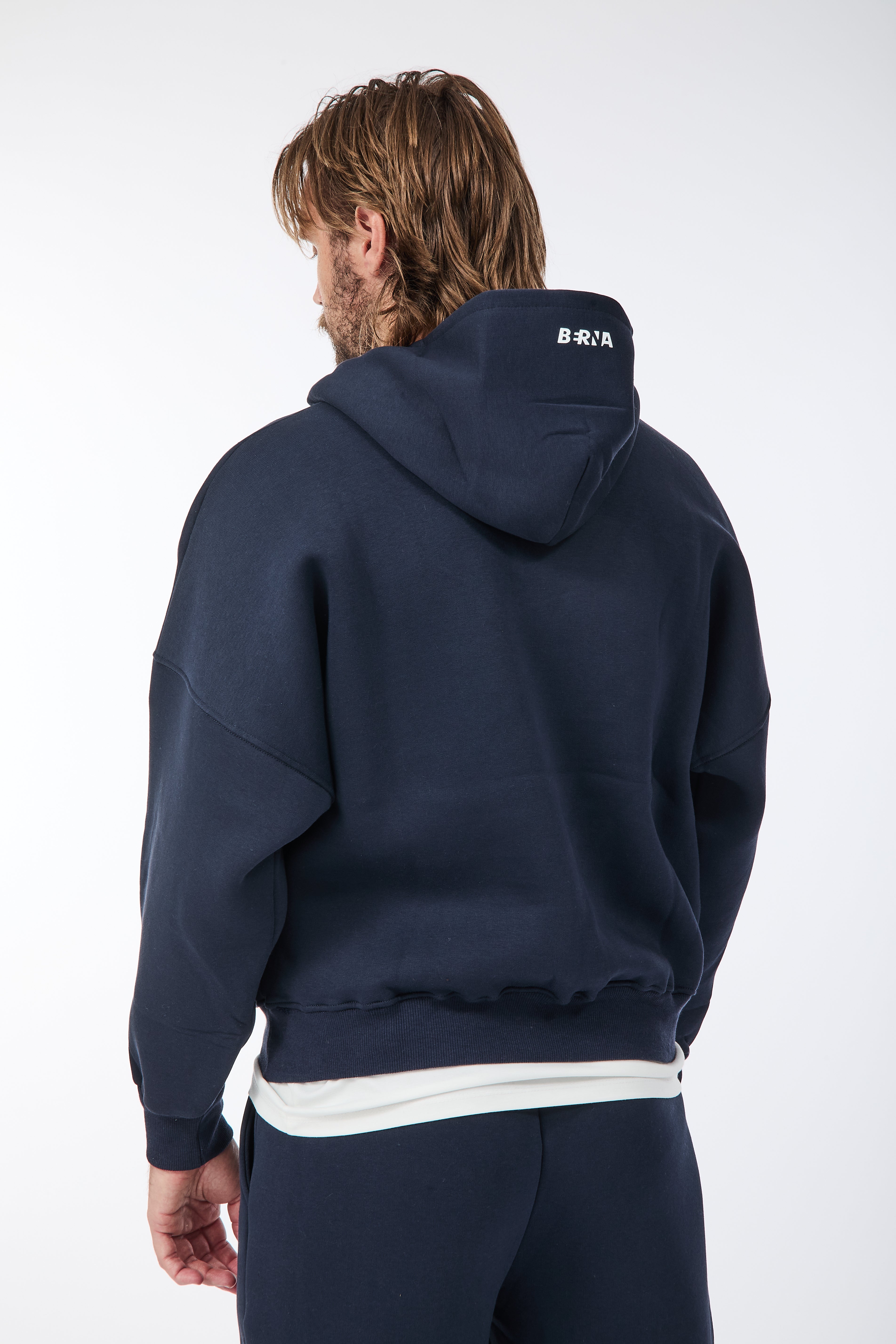 Felpa Berna Oblò Cropped Blu