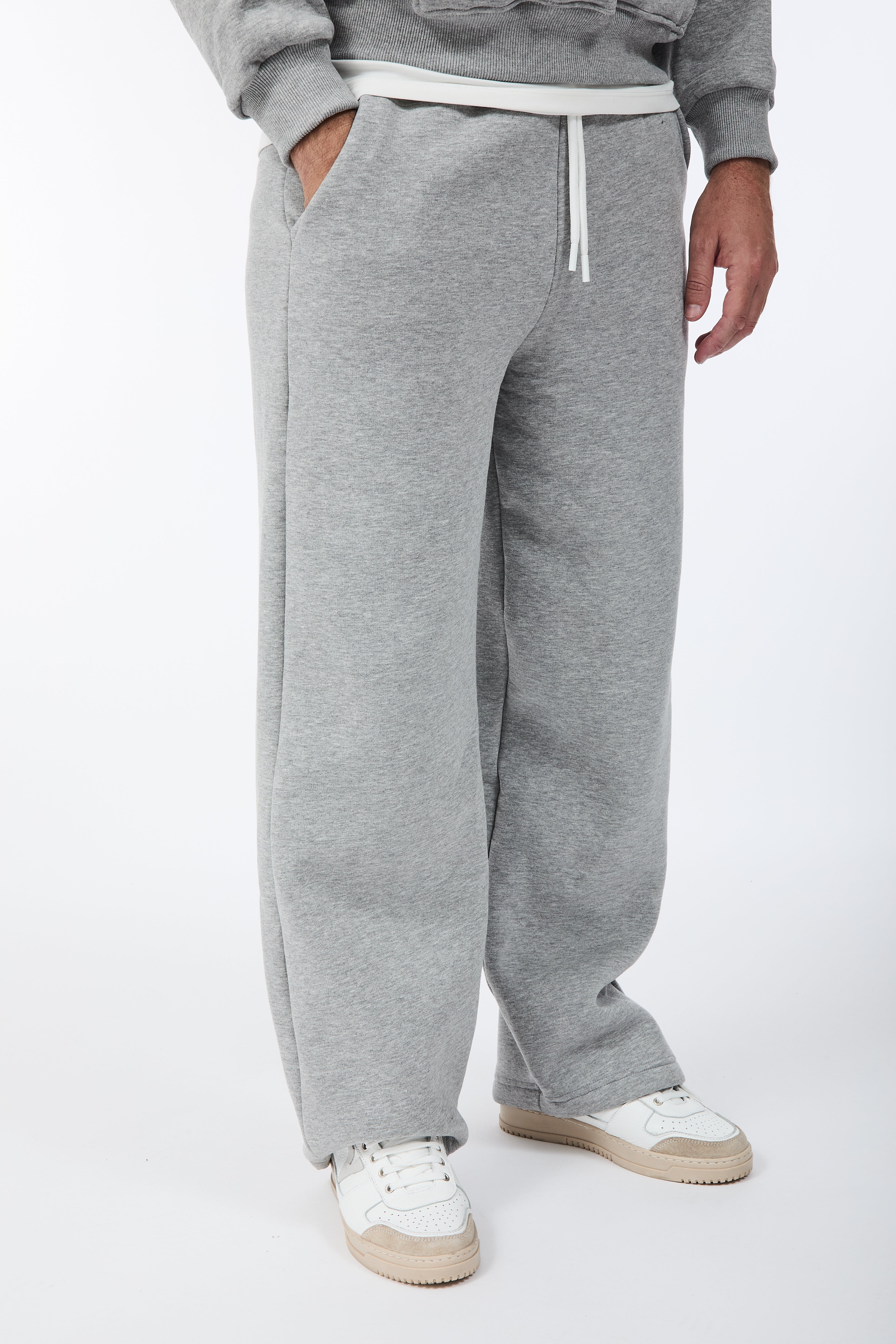 Pantalone Berna Felpa Palazzo Grigio
