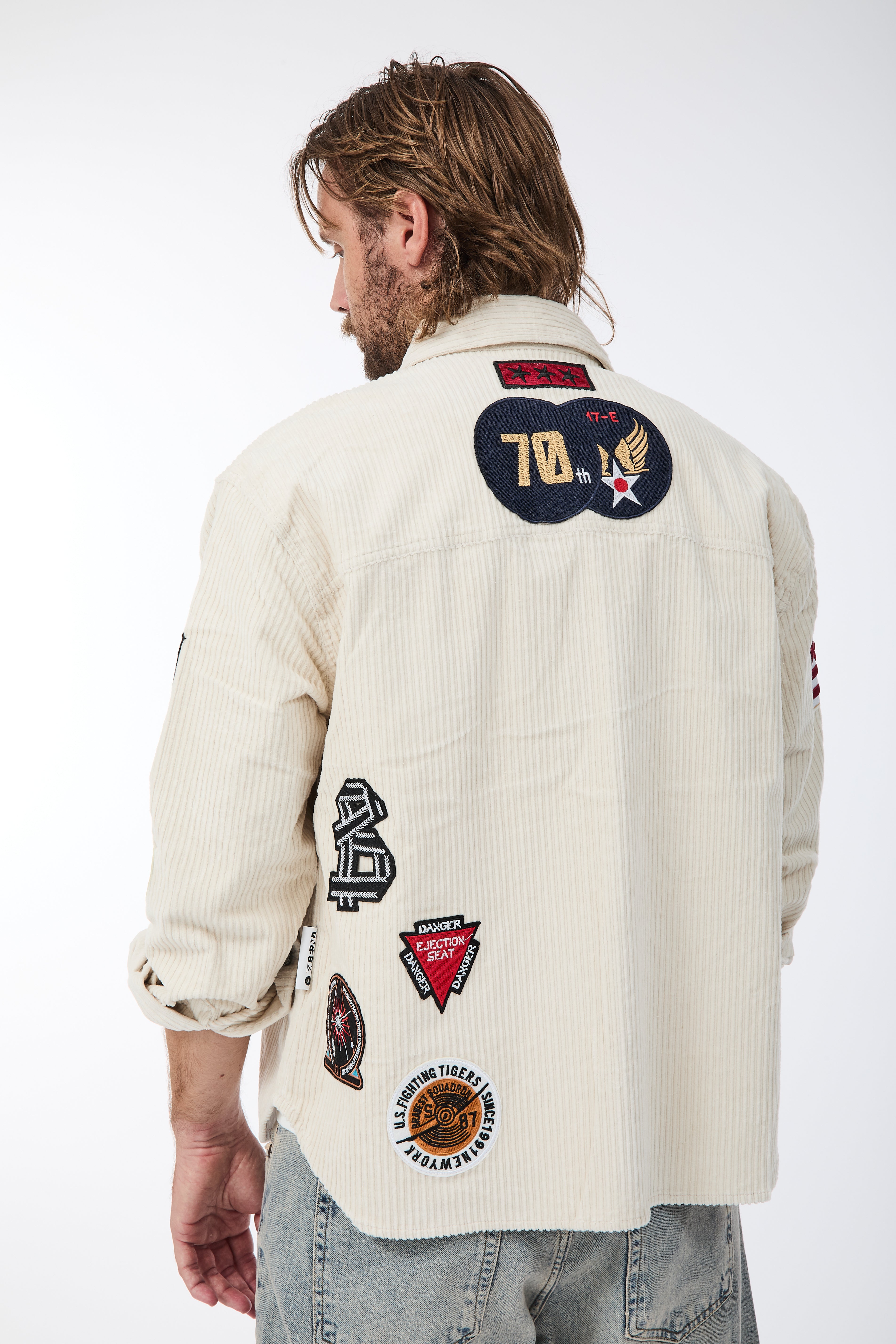 Shirt Berna Boxy Velluto Patch