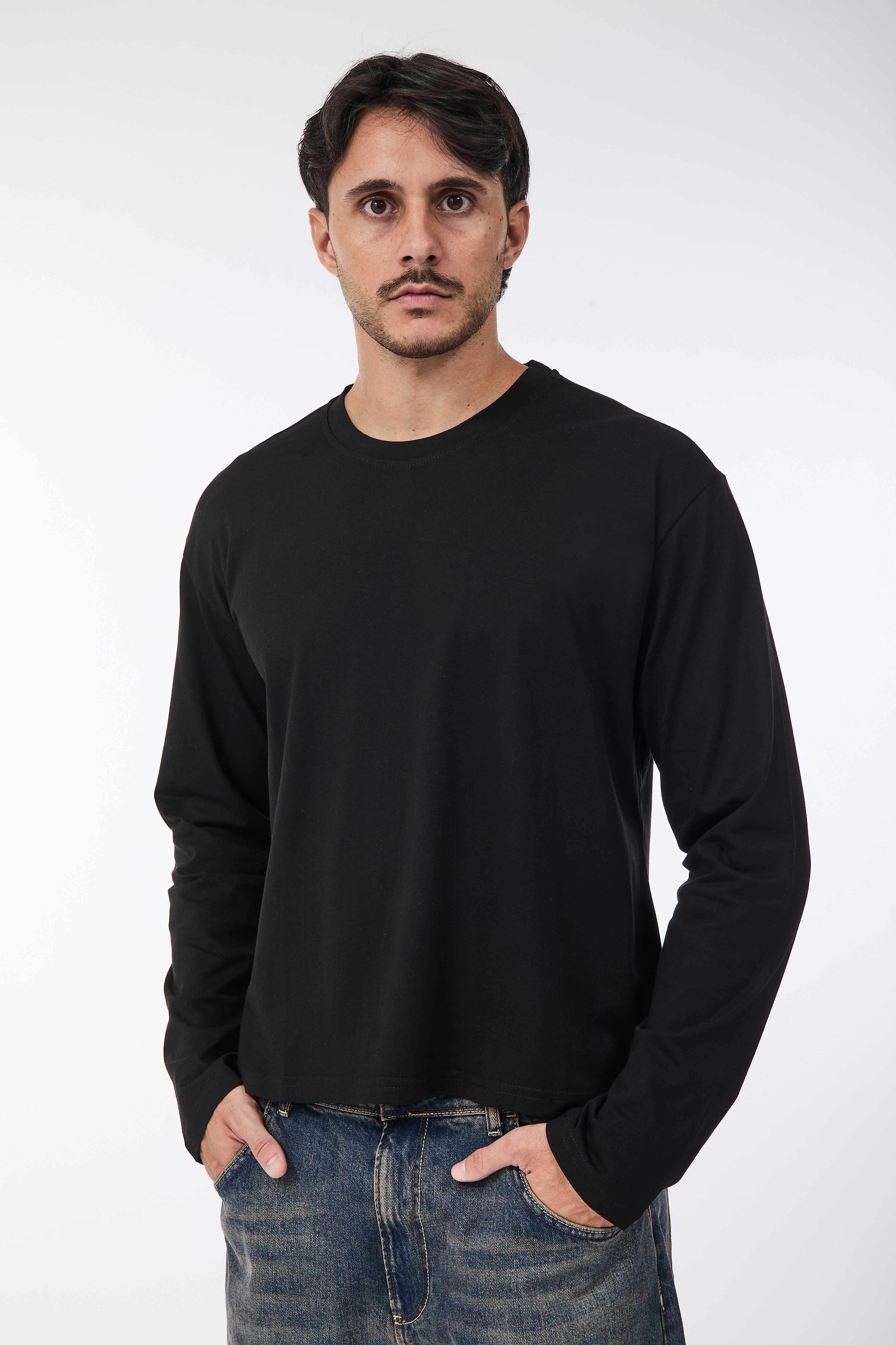 Maglia Why Not Manica Lunga ML81 Nera
