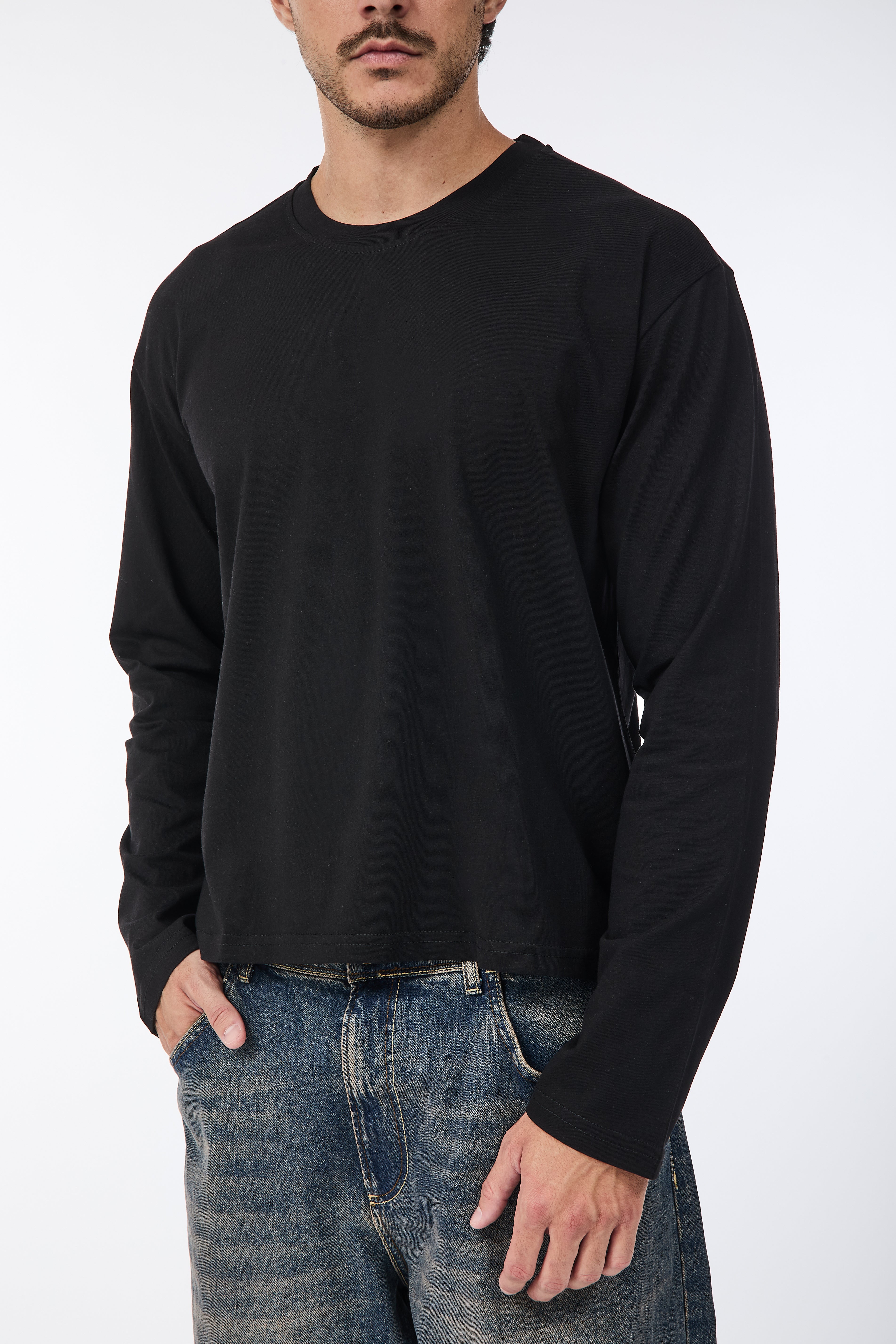 Maglia Why Not Manica Lunga ML81 Nera
