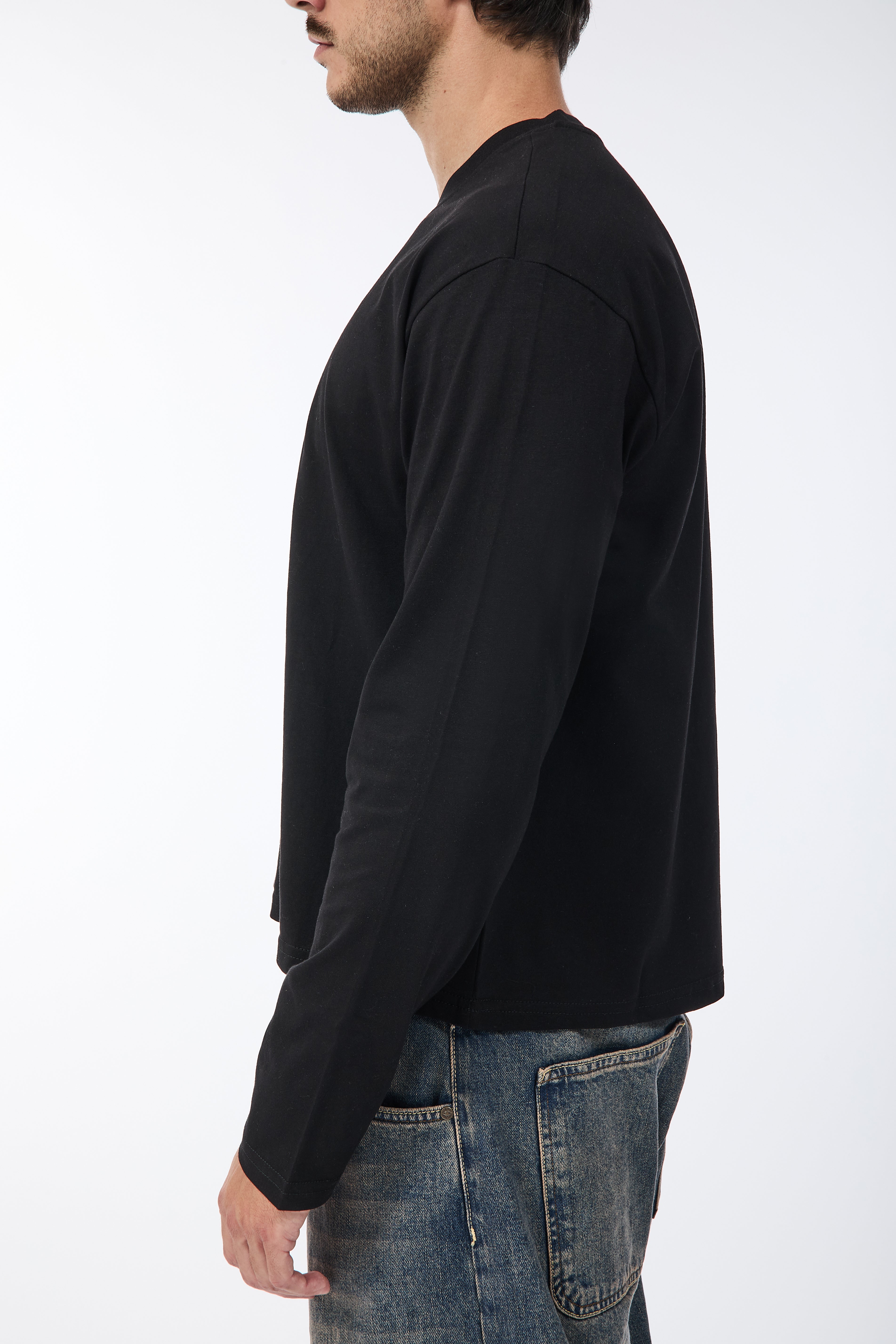 Maglia Why Not Manica Lunga ML81 Nera