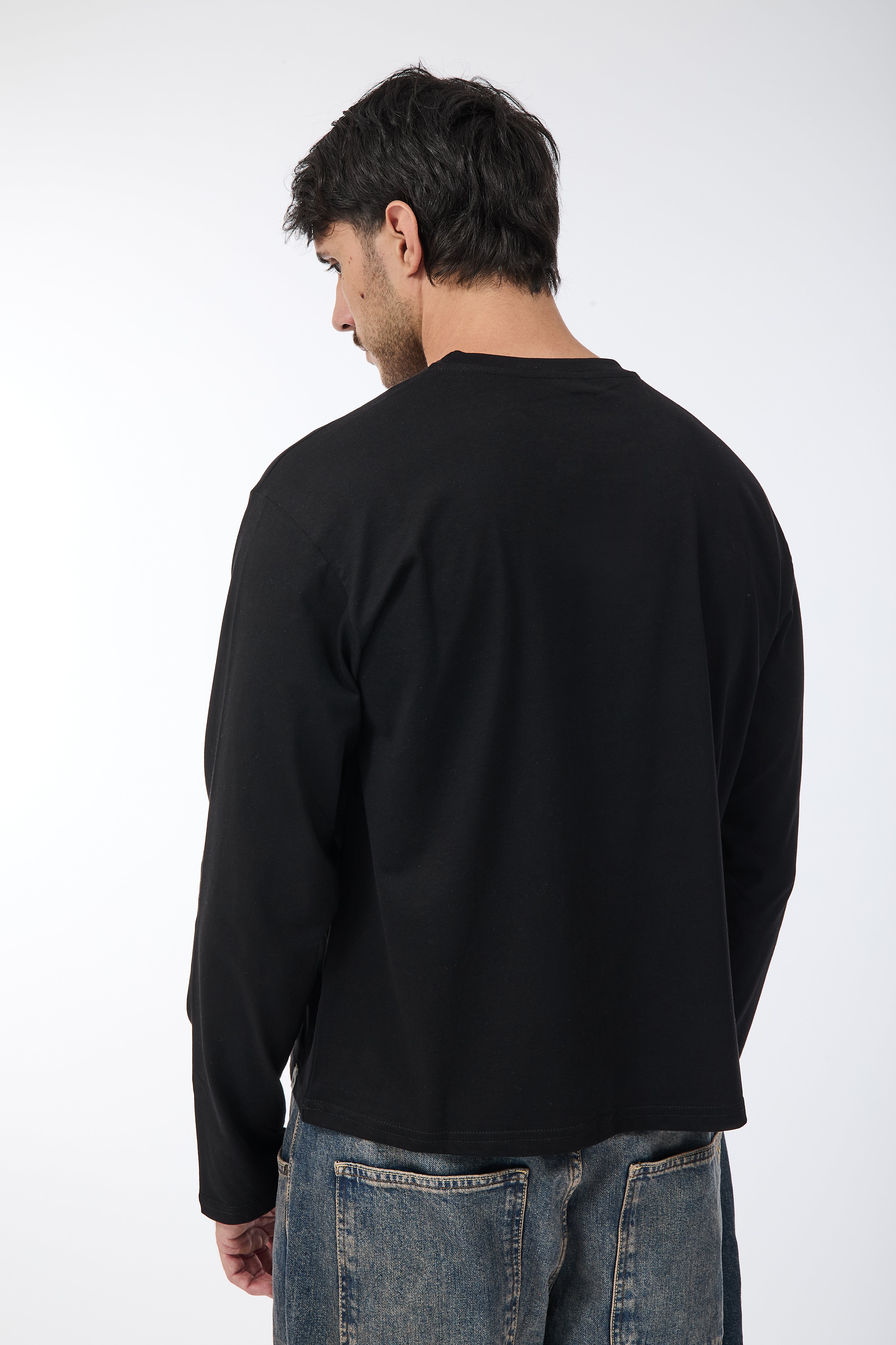 Maglia Why Not Manica Lunga ML81 Nera