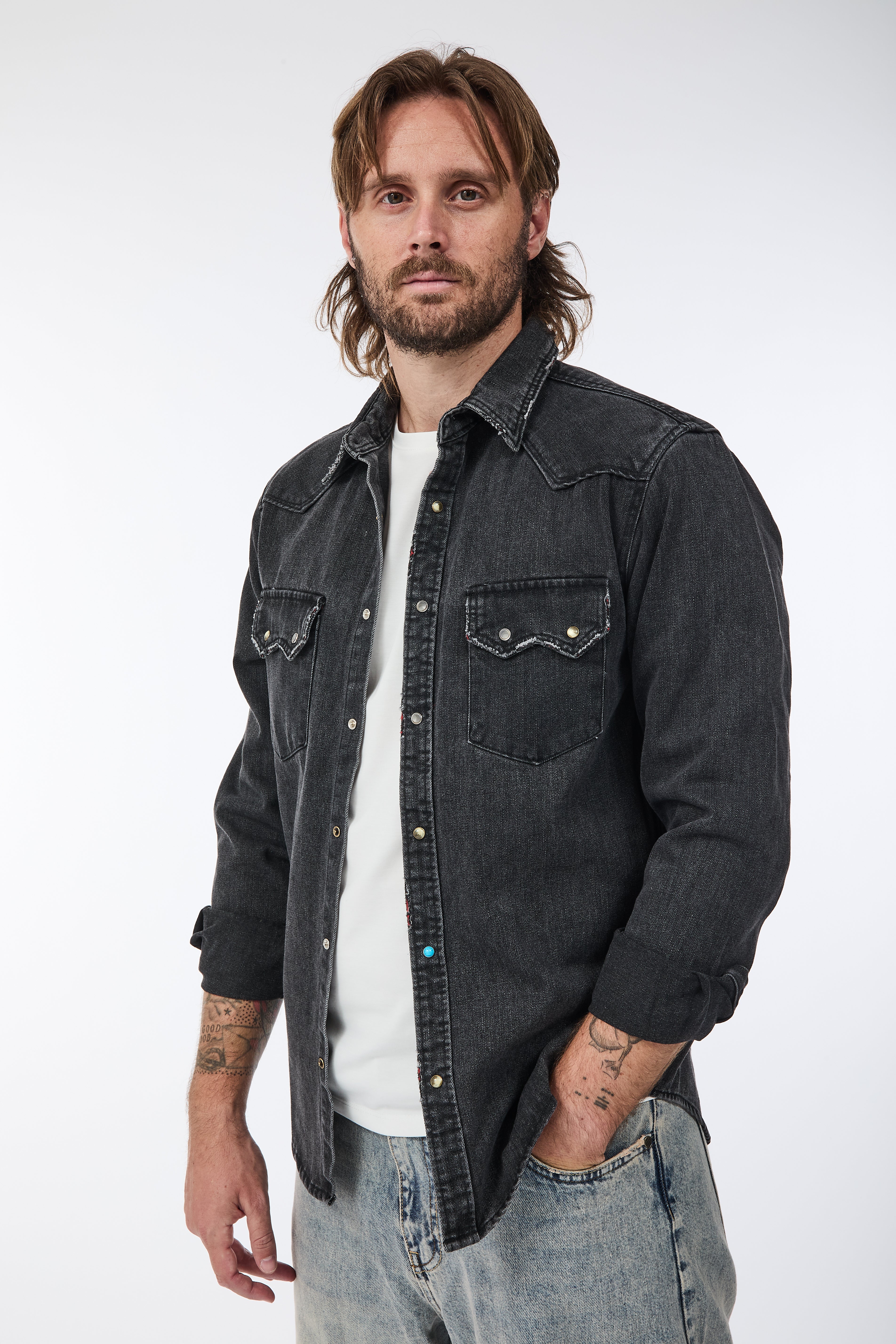 Giacca Berna Denim Grigia