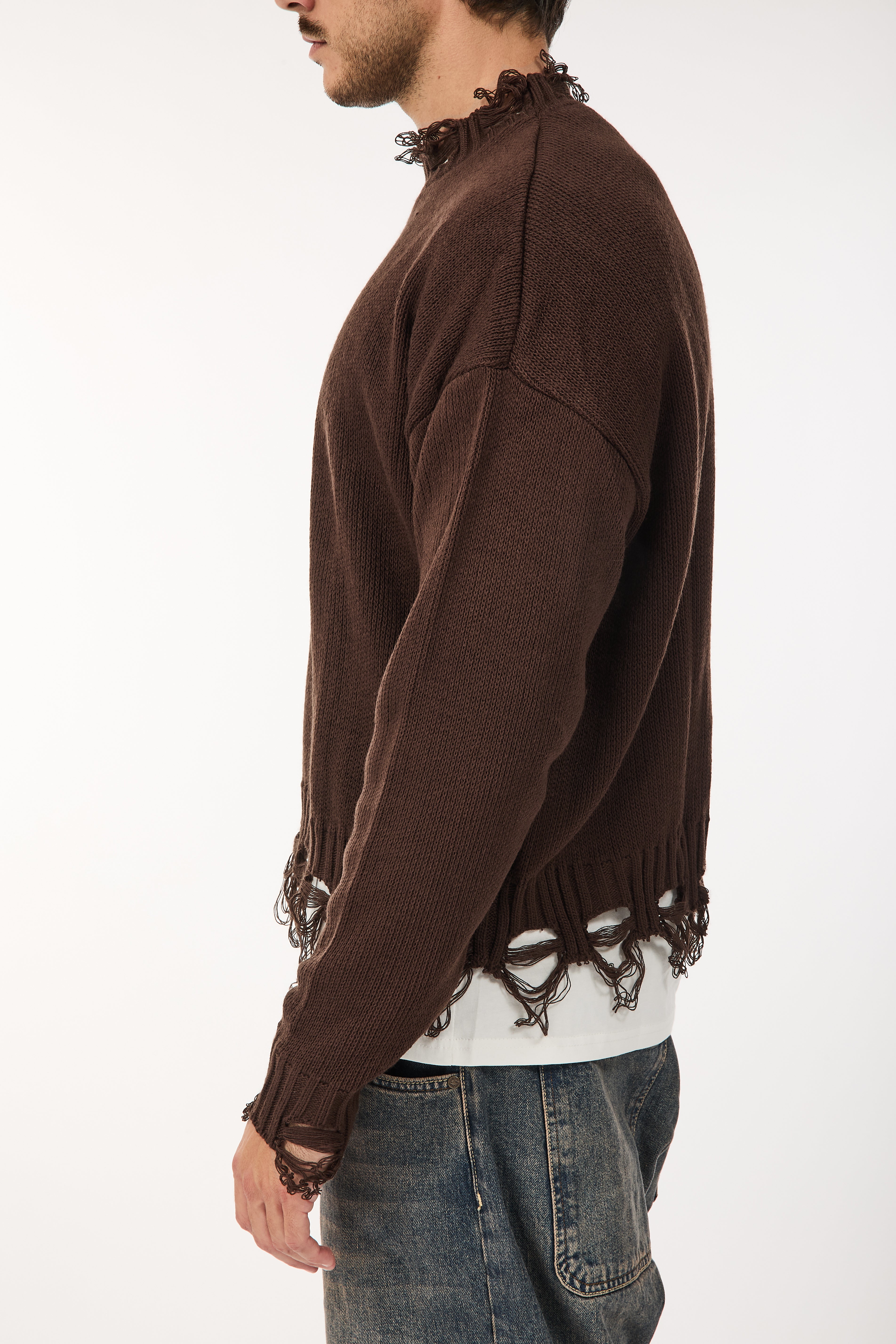 Maglione Imperial Strappi Moro