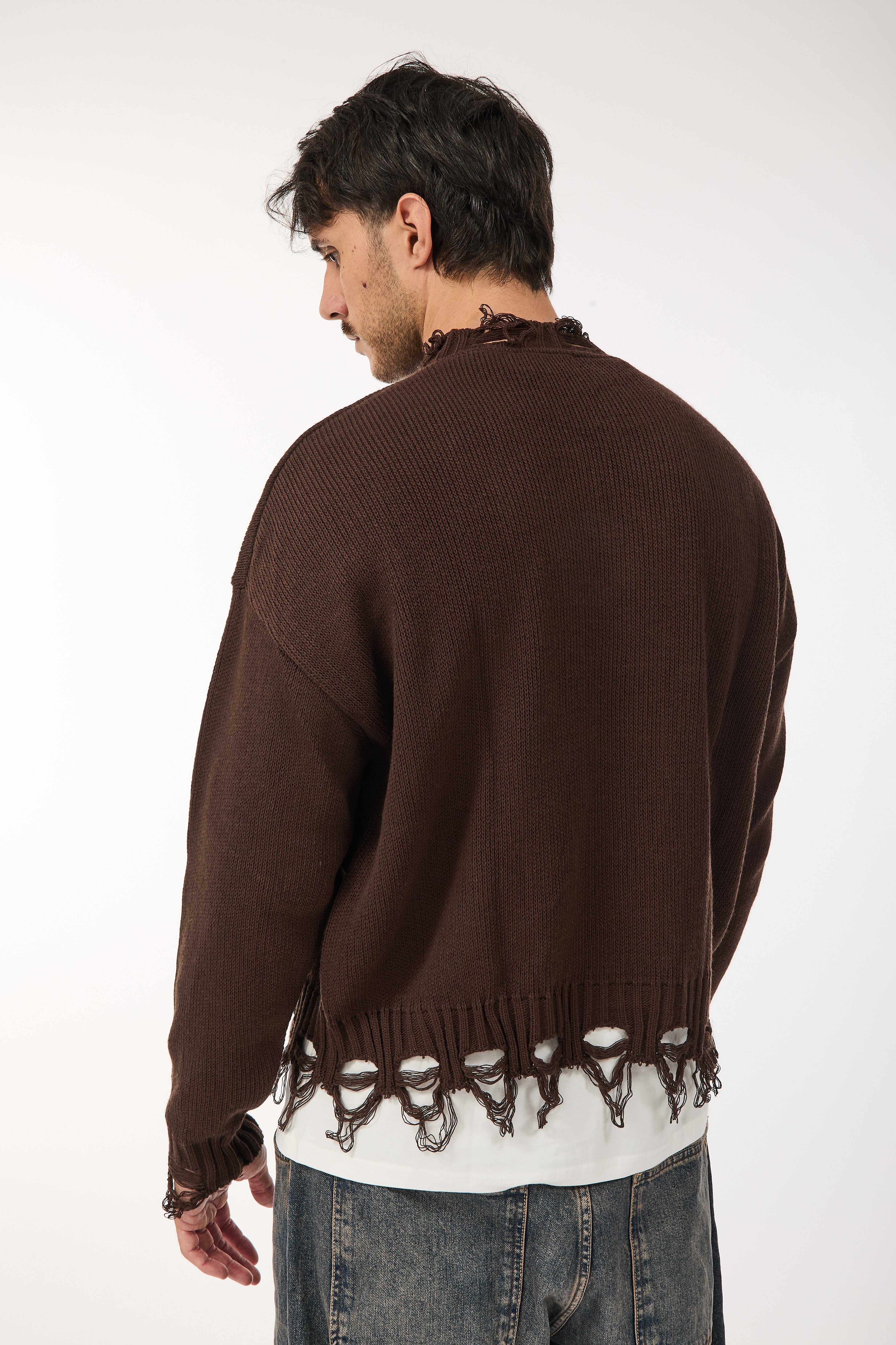 Maglione Imperial Strappi Moro