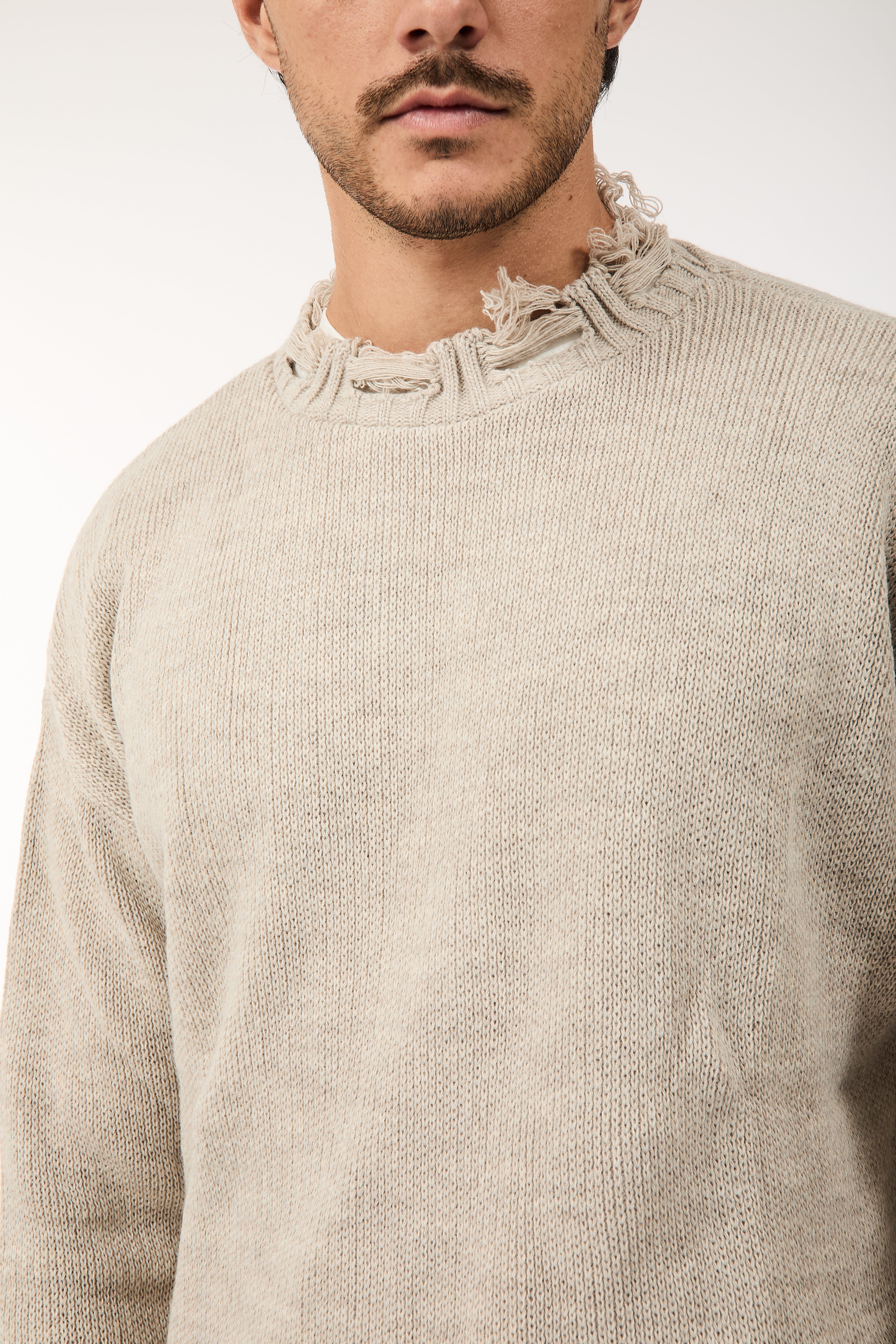 Maglione Imperial Strappi Beige