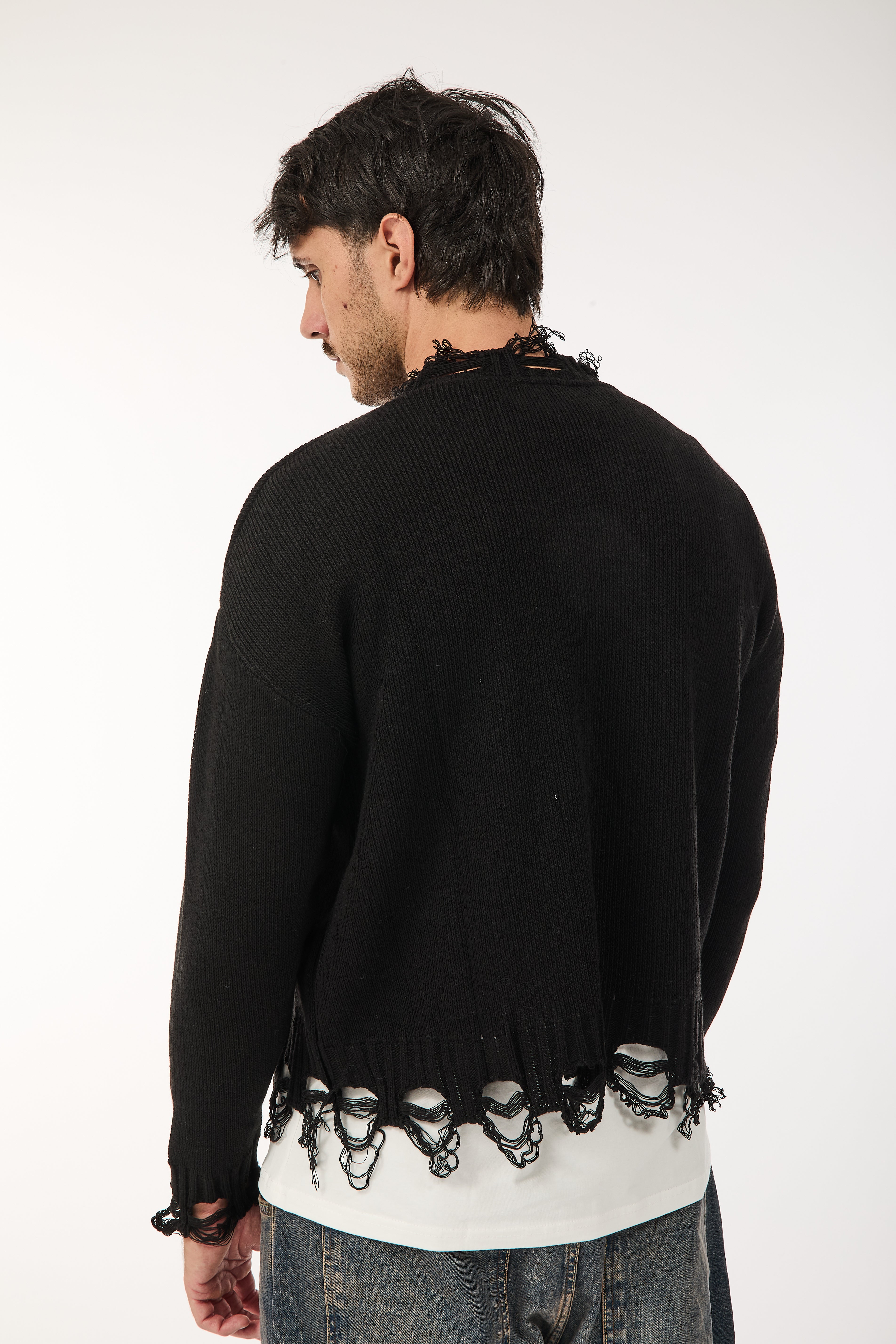 Maglione Imperial Strappi Nero